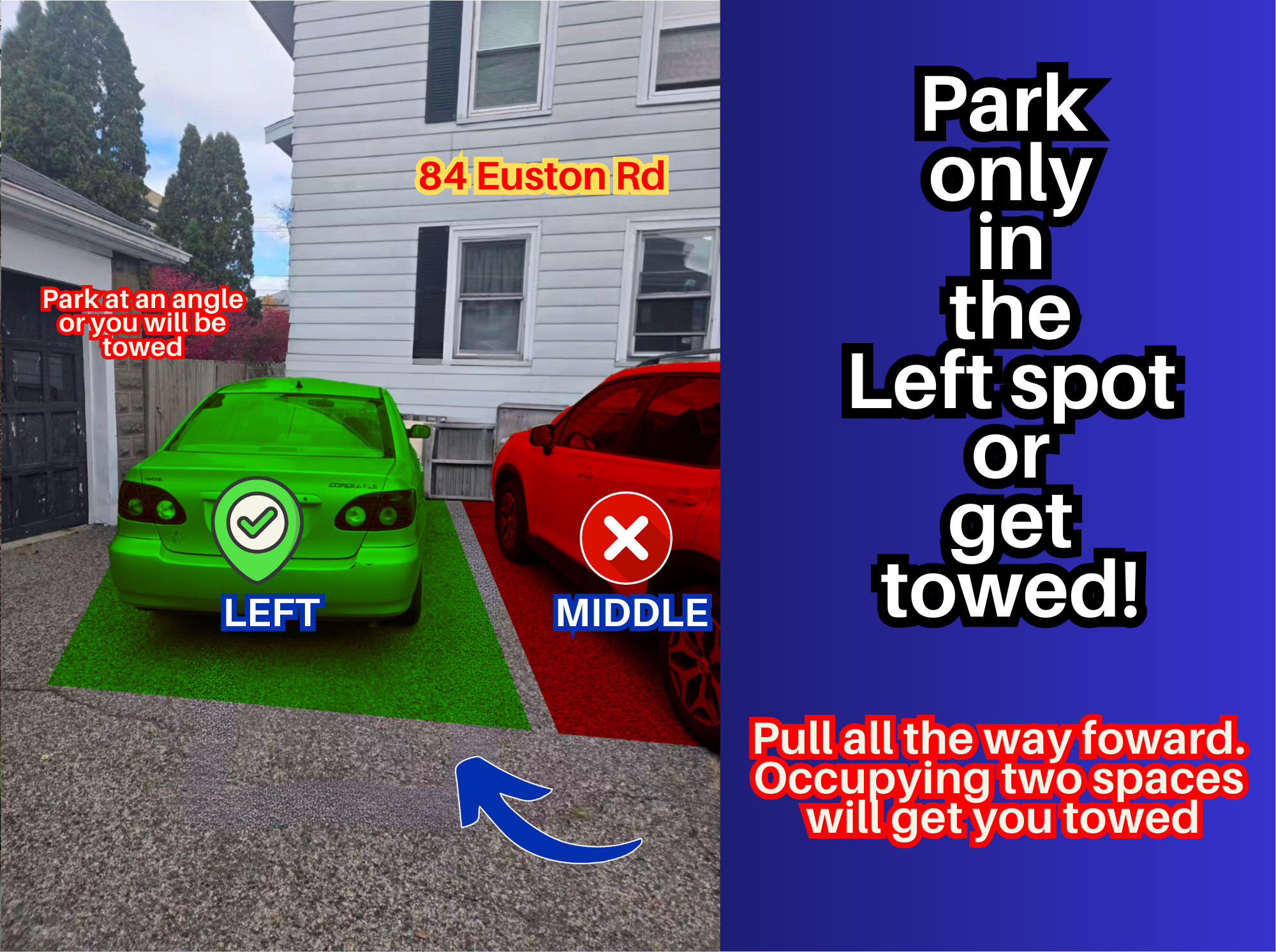 Photo of 84 Euston Rd. - Left Spot Only