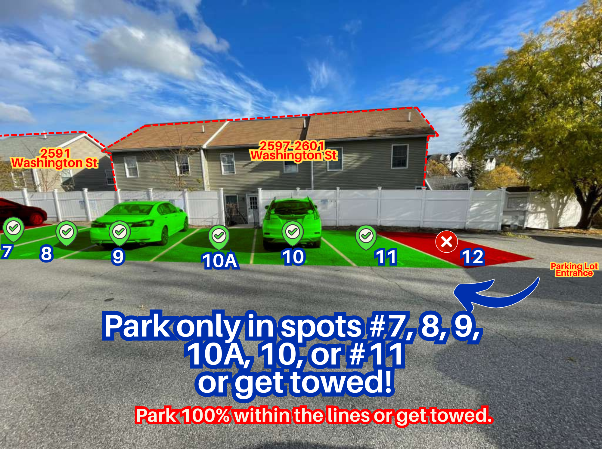 Photo of 2591 Washington St. - Spots #7, 8, 9, 10A, 10 or #11 Only