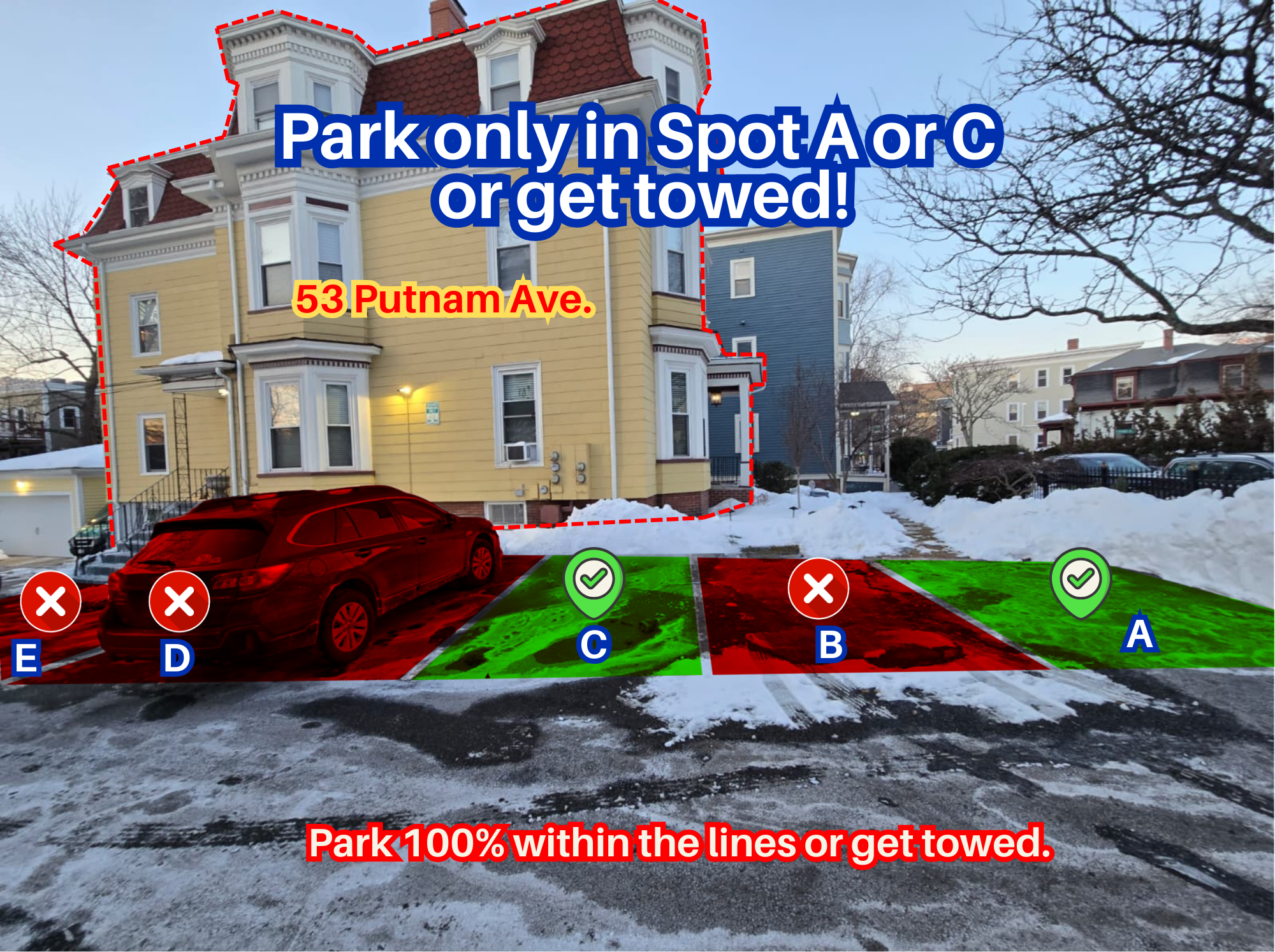 Photo of 53 Putnam Ave. - Spot A or C Only