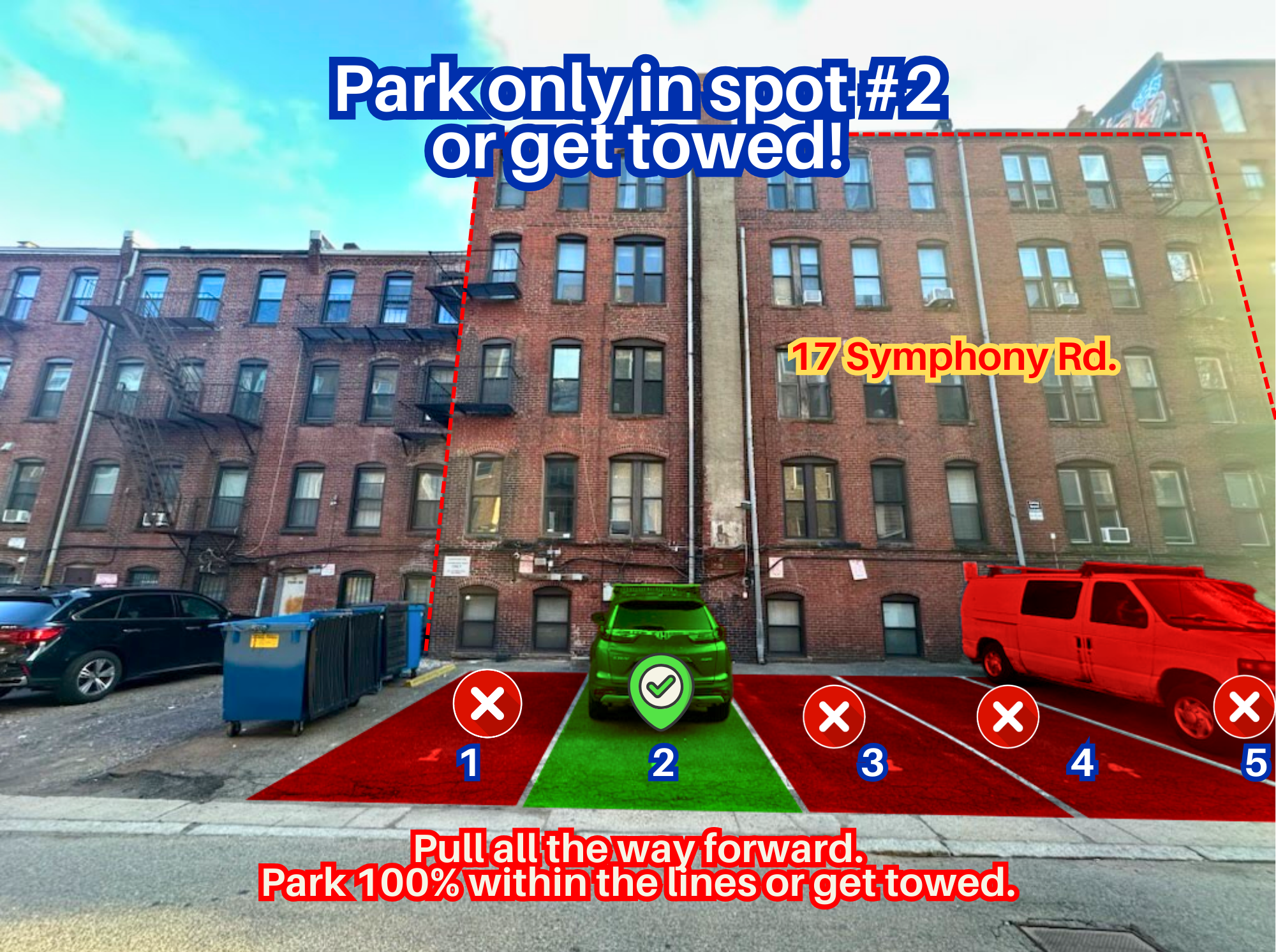 Photo of 17 Symphony Rd. - Spot #2 Only