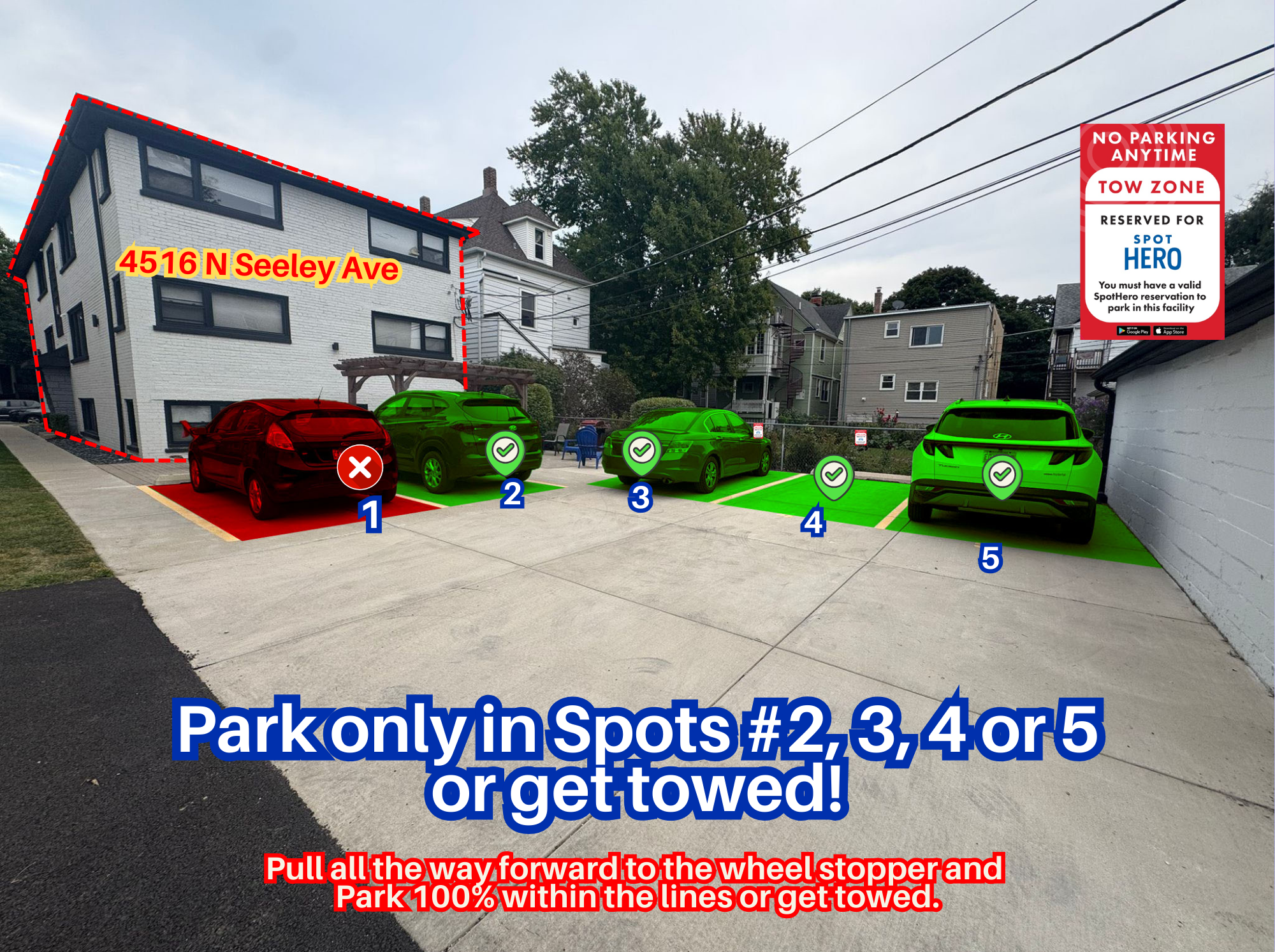 Photo of 4516 N Seeley Ave. - Spots #2, 3, 4 or 5 Only