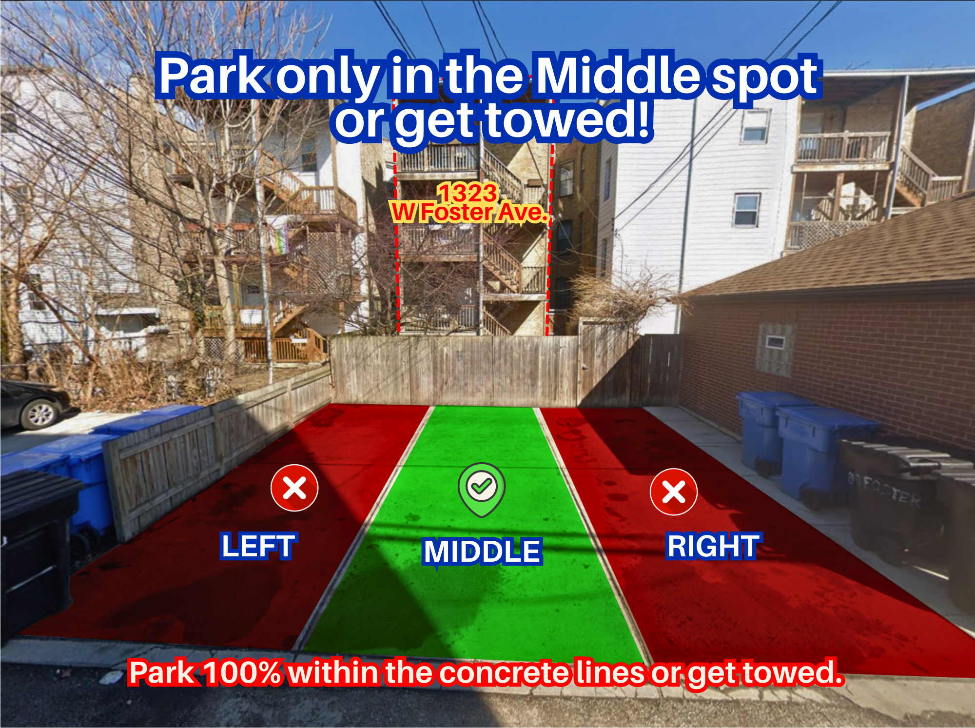 Photo of 1323 W Foster Ave. - Middle Spot Only