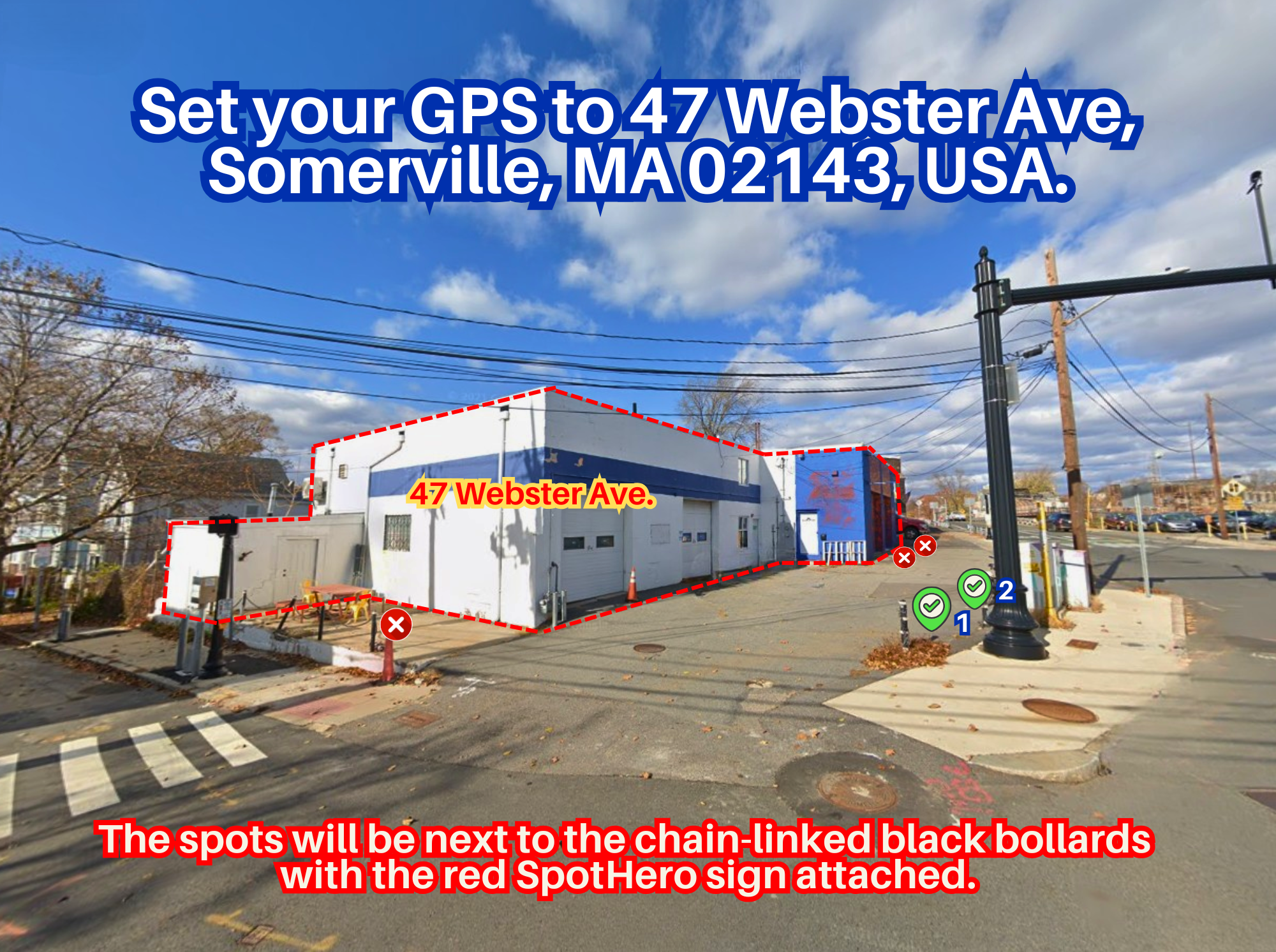 Photo of 47 Webster Ave. - Parallel Spot #1 or #2 Only