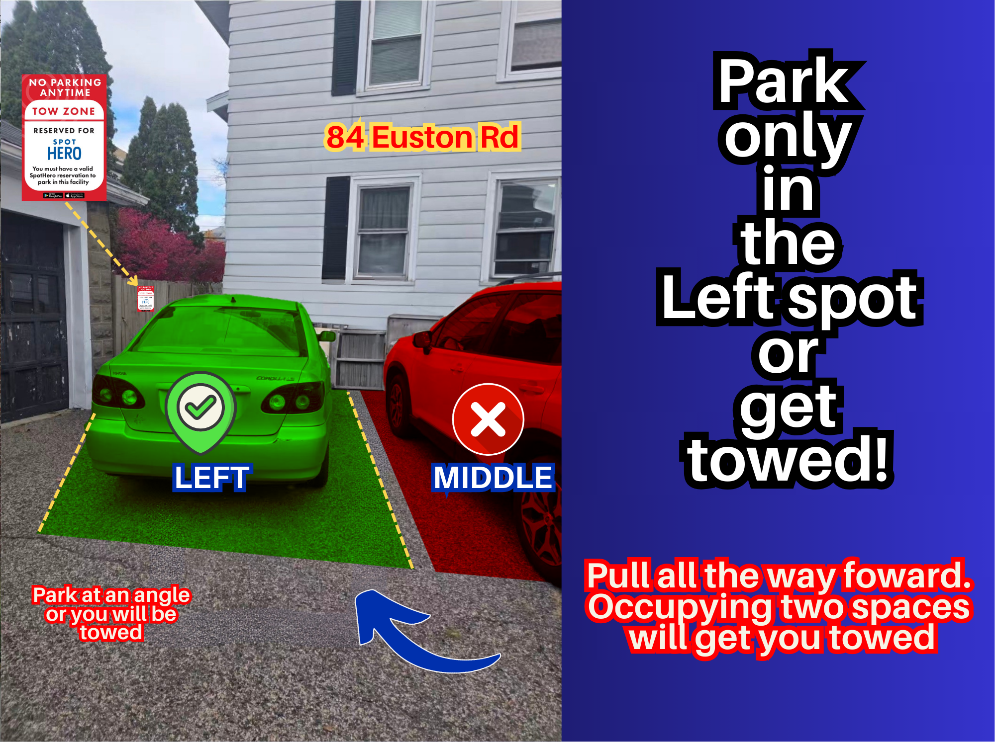 Photo of 84 Euston Rd. - Left Spot Only