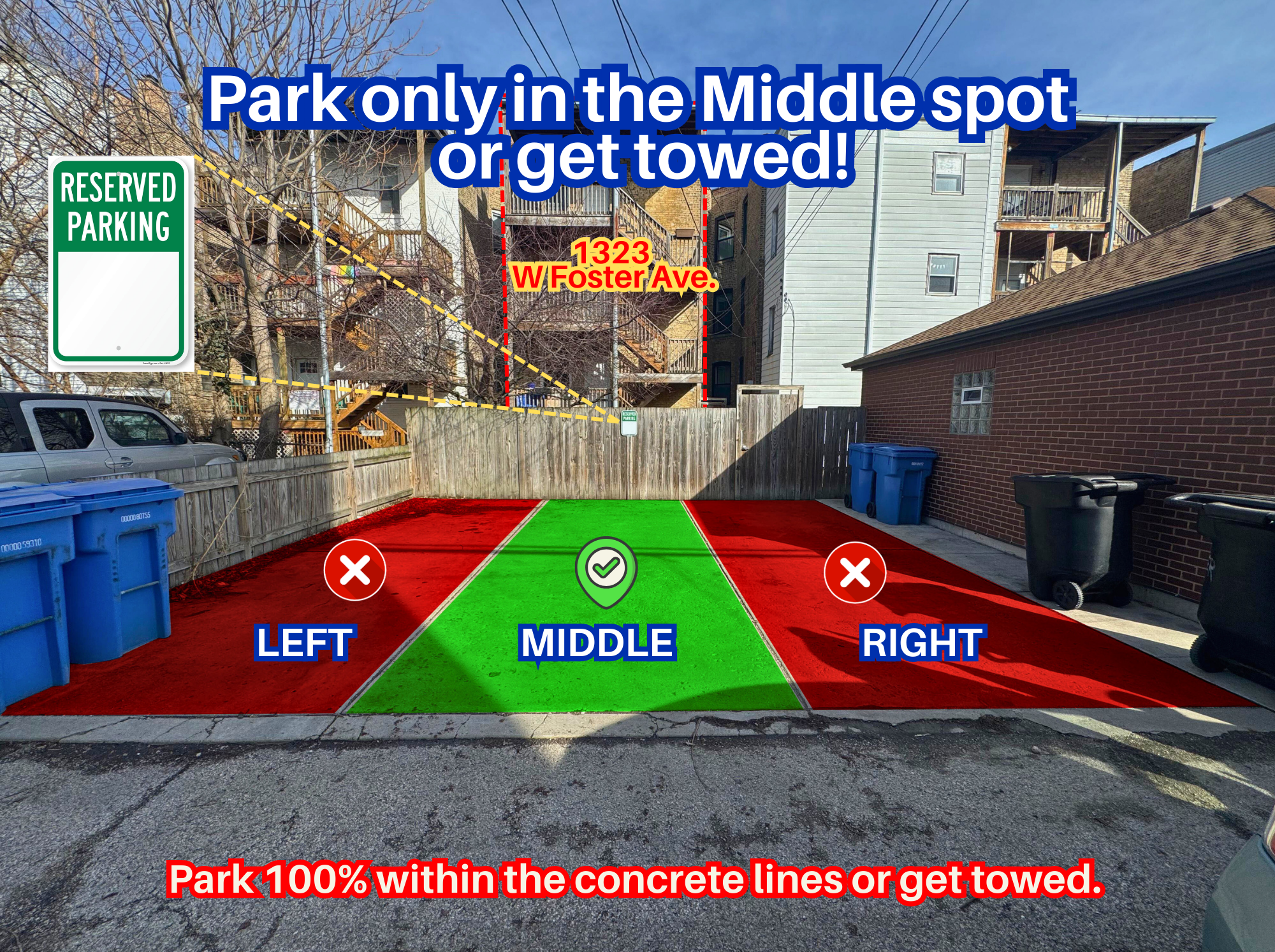 Photo of 1323 W Foster Ave. - Middle Spot Only