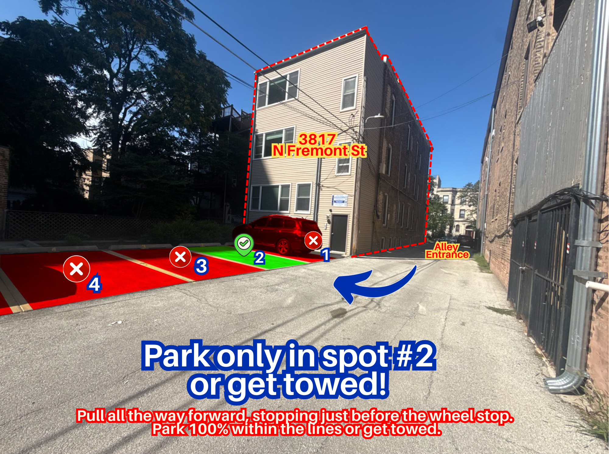 Photo of 3817 N Fremont St. - Spot #2 Only