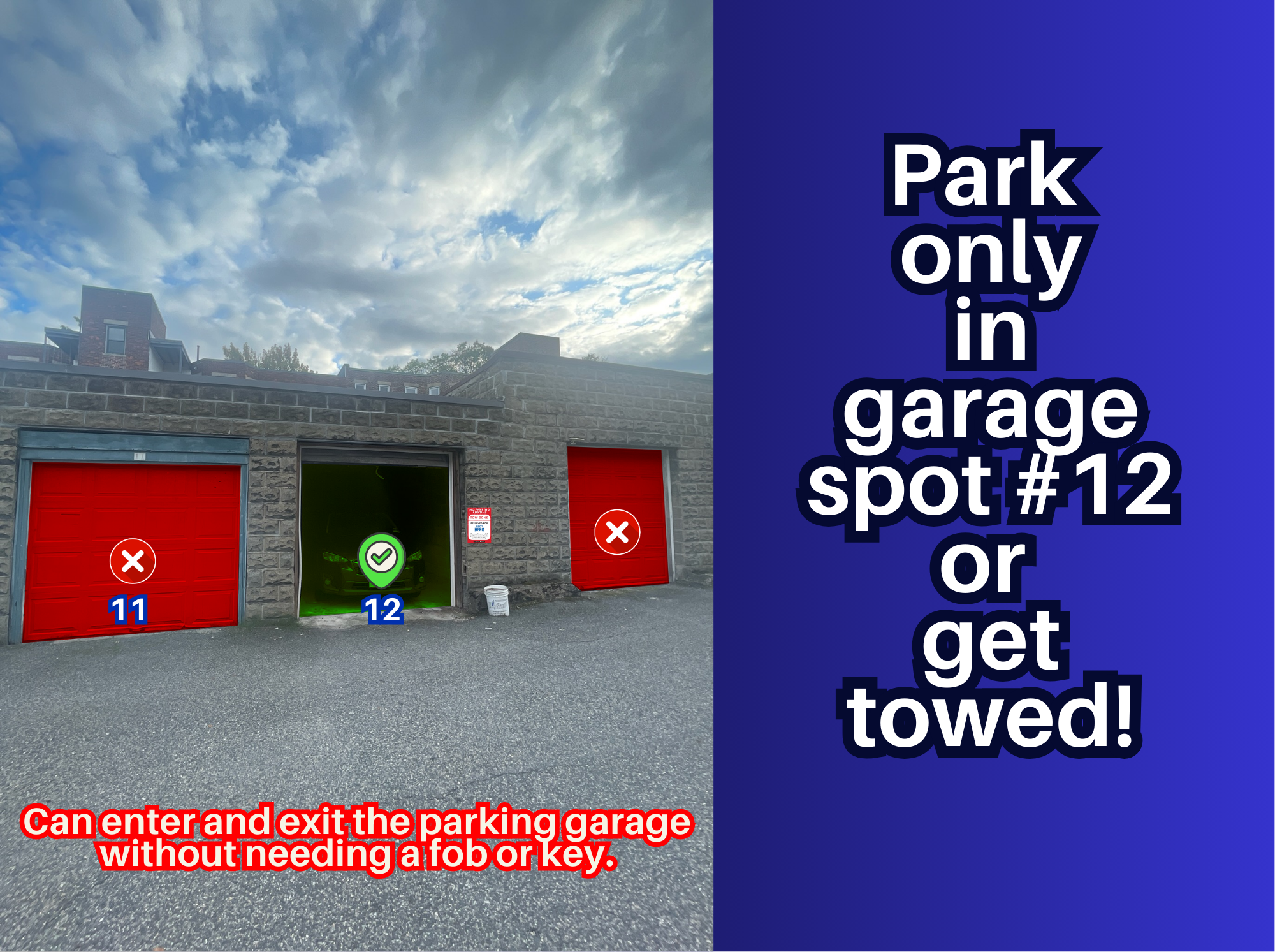 Photo of 54-76 Egmont St. (61 Thatcher St.) - Garage Spot #12 Only