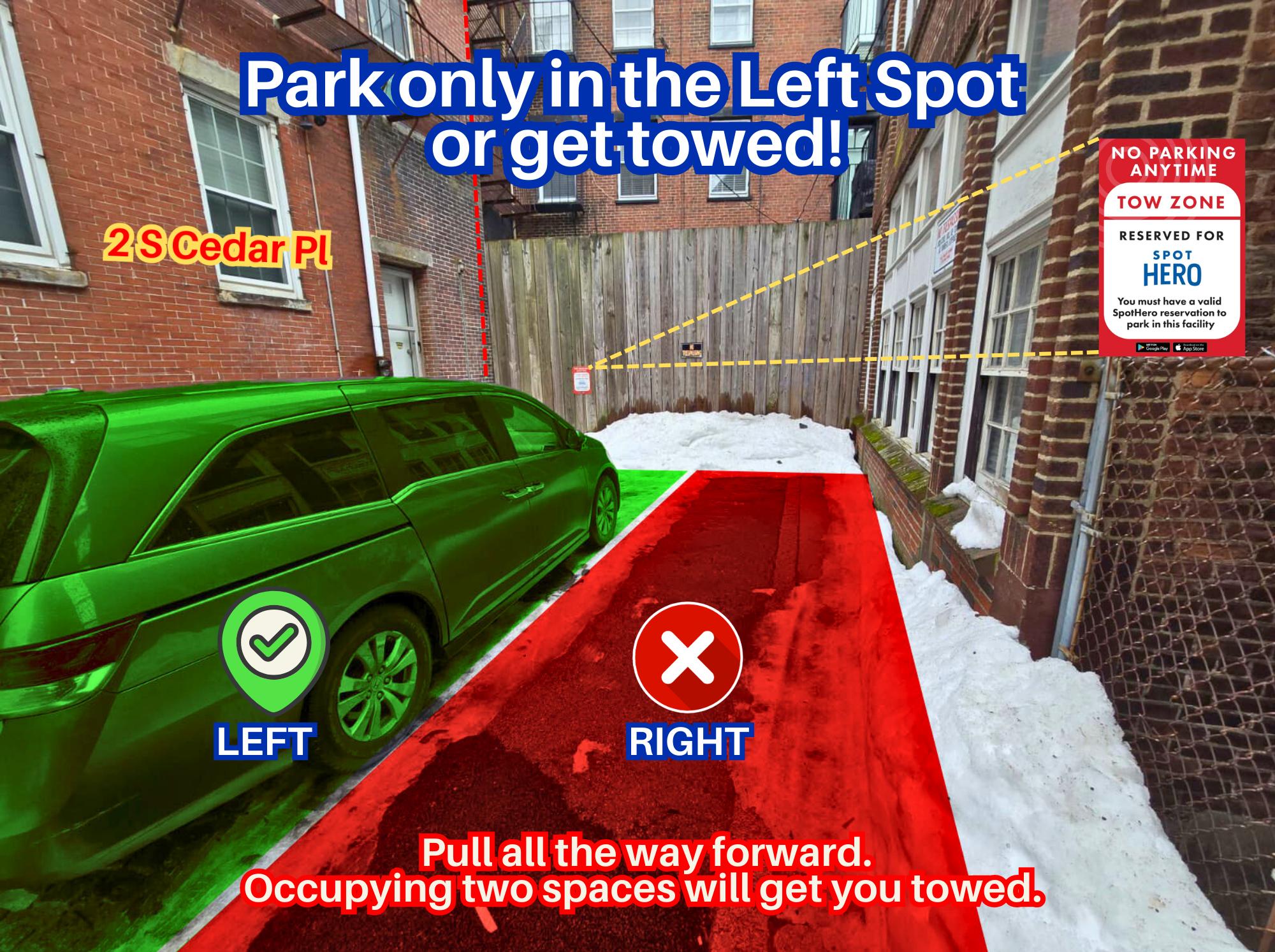 Photo of 2 S Cedar Pl. - Left Spot Only