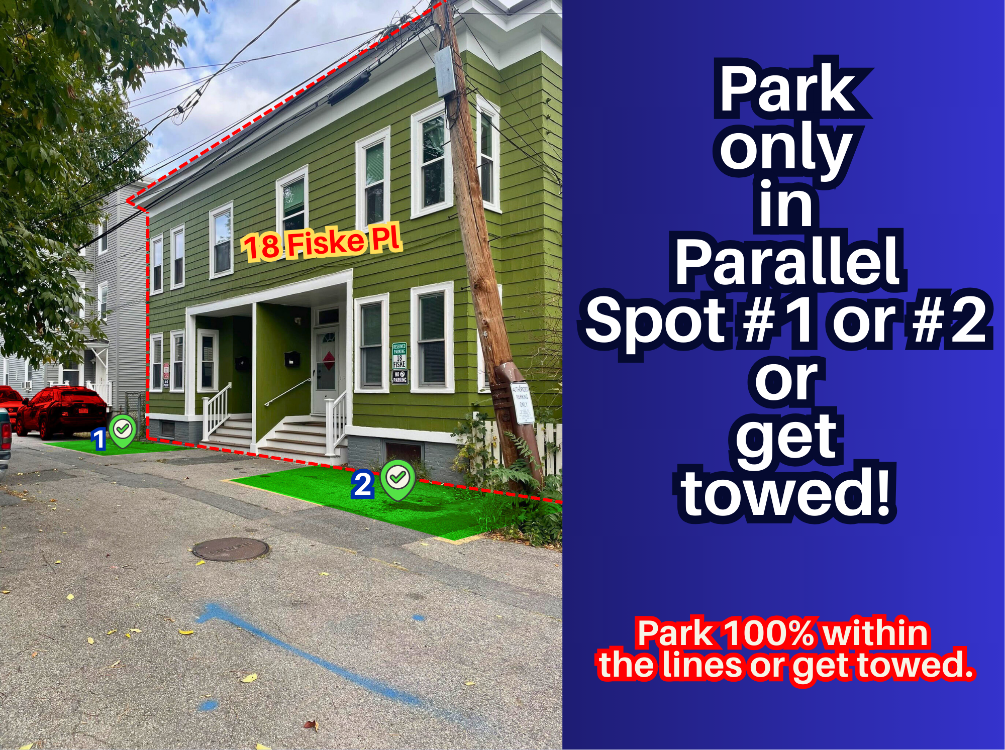 Photo of 18 Fiske Pl. - Parallel Spot #1 or #2 Only
