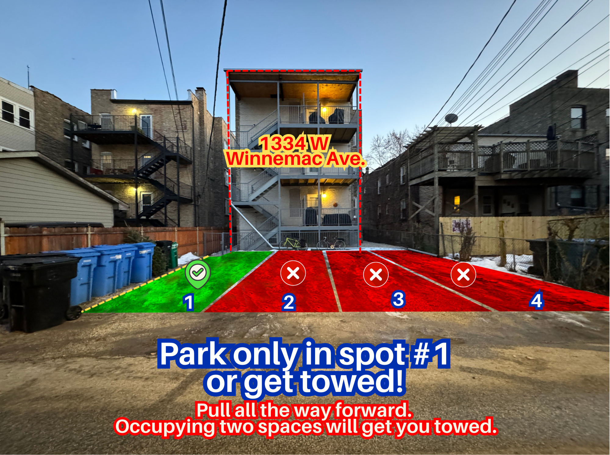 Photo of 1334 W Winnemac Ave. - Spot #1 Only