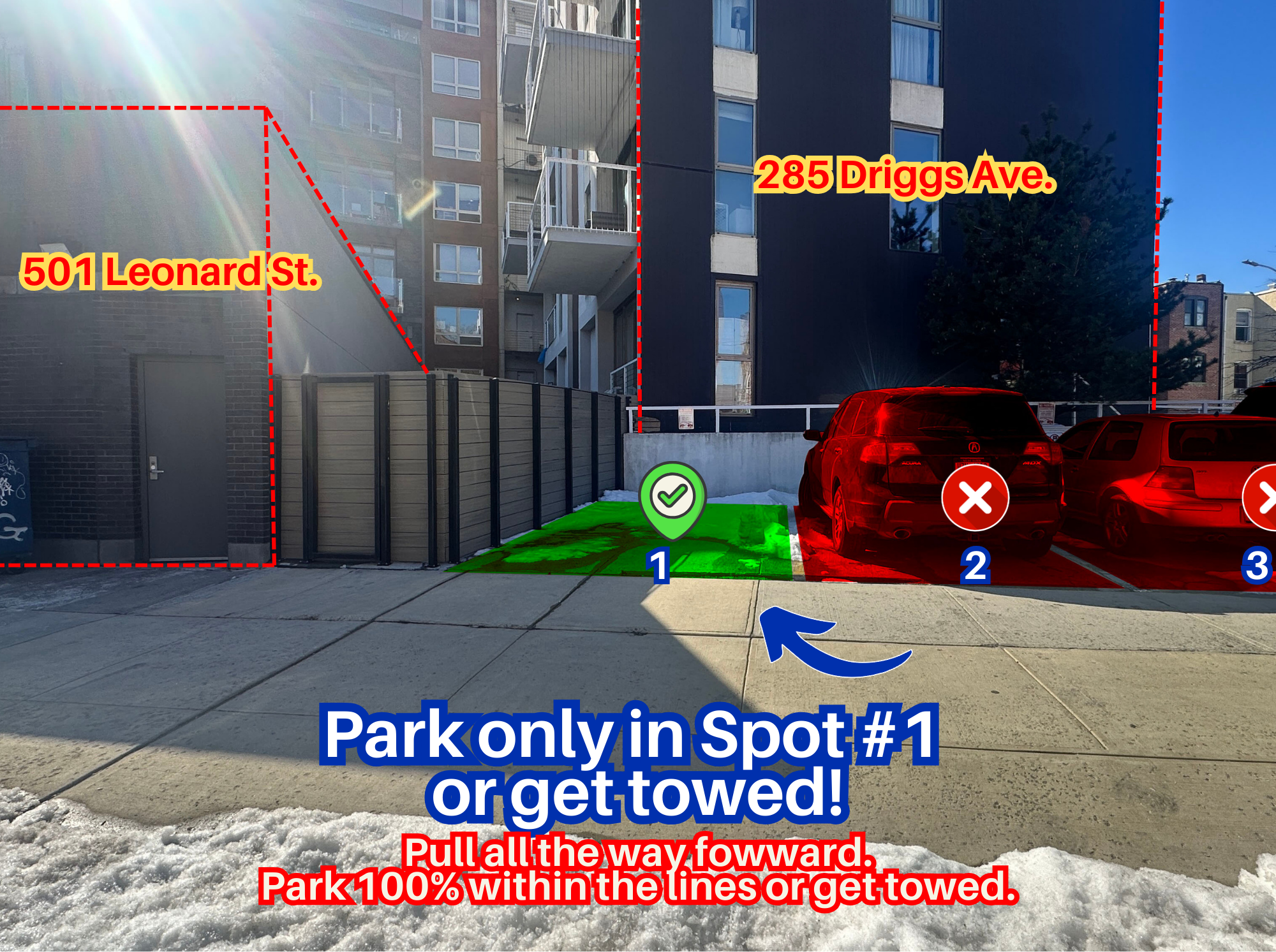 Photo of 285 Driggs Ave. - Spot #1 Only