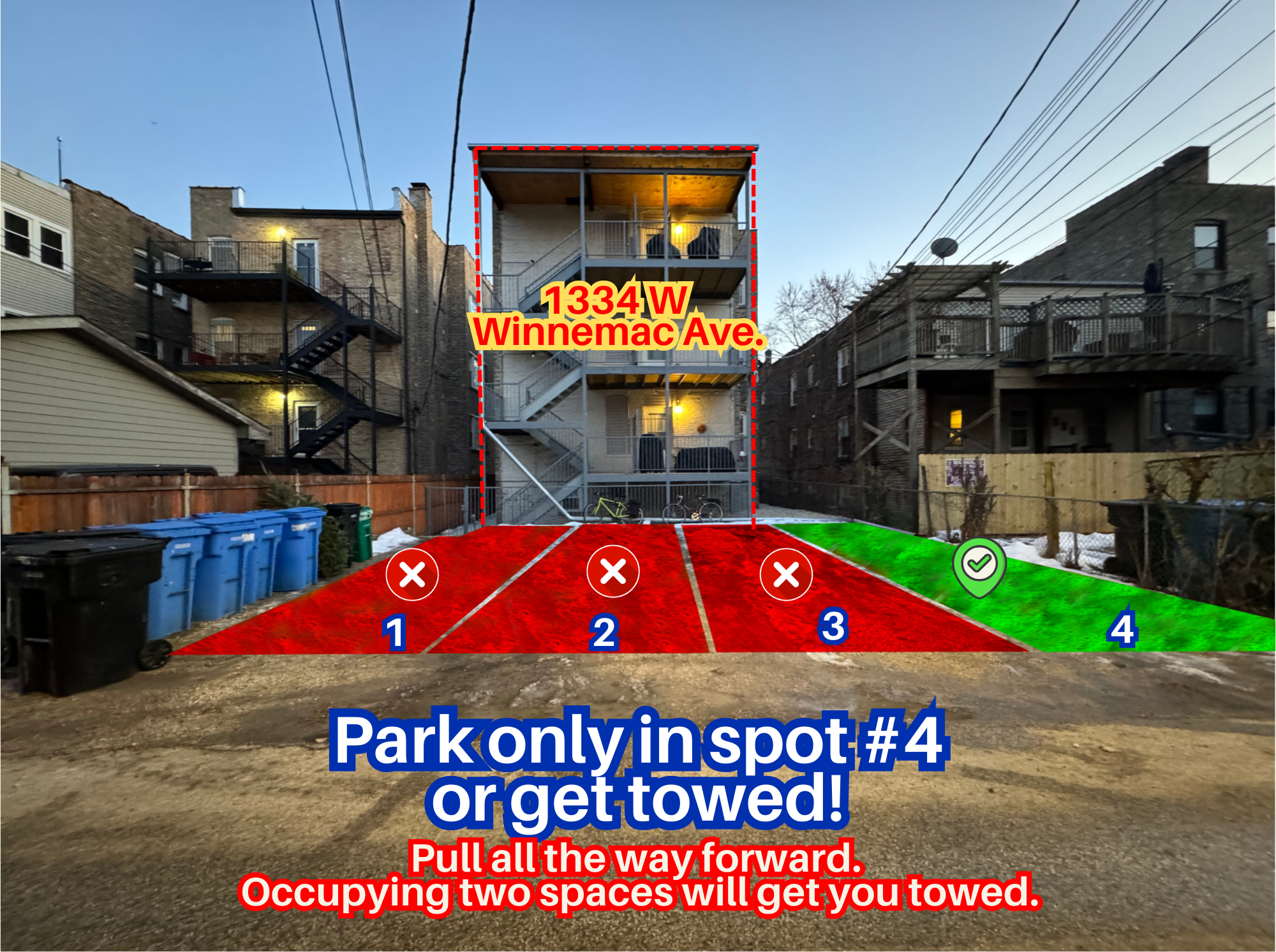 Photo of 1334 W Winnemac Ave. - Spot #4 Only