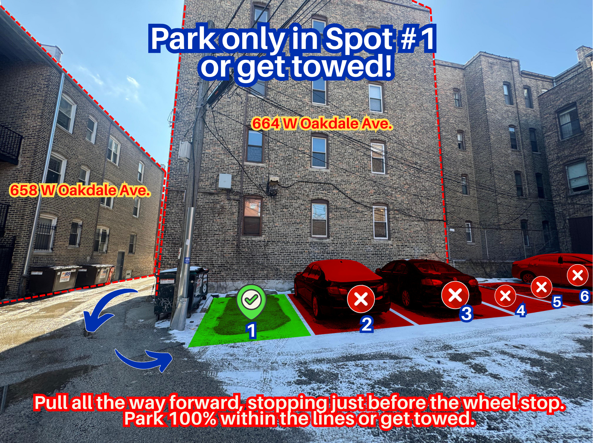 Photo of 2935 N Clark St. - Spot #1 Only