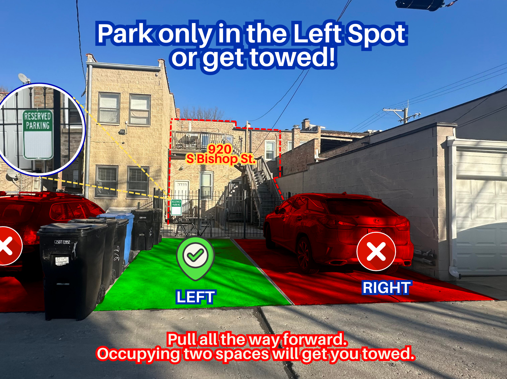 Photo of 920 S Bishop St. - Left Spot Only