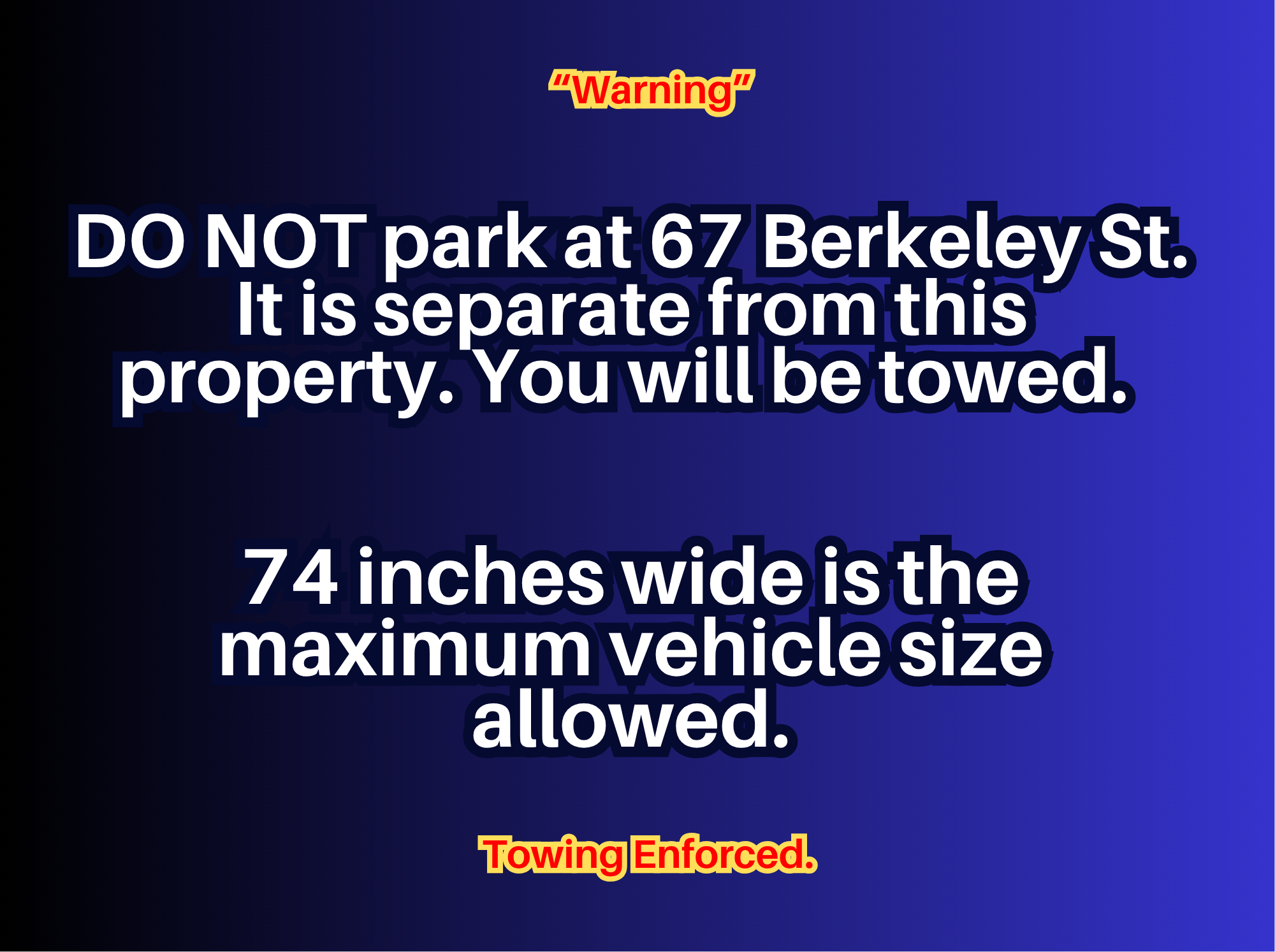 Photo of 63 Berkeley St. - Left Whole Tandem Row