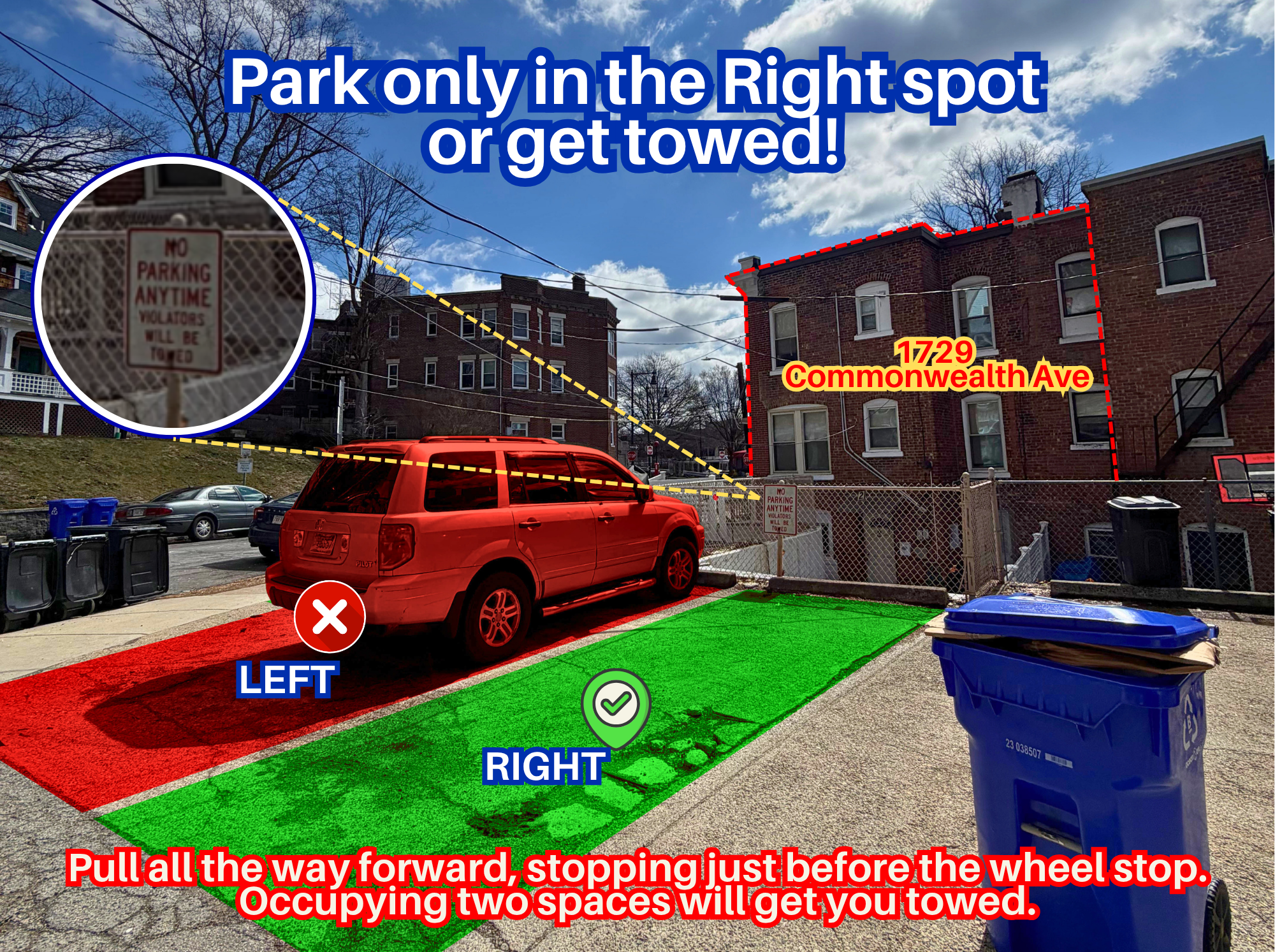 Photo of 1729 Commonwealth Ave. - Right Spot Only