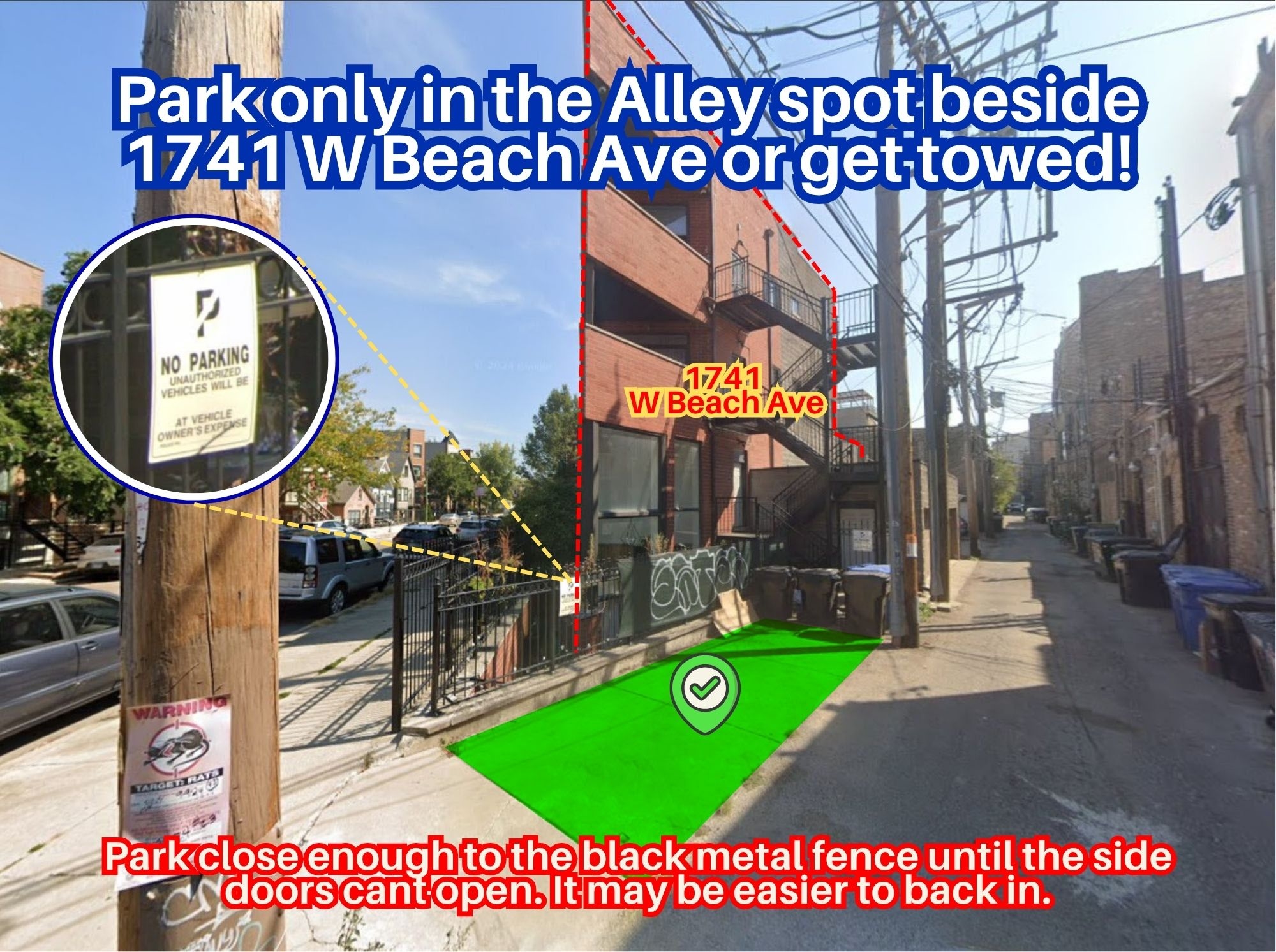 Photo of 1741 W Beach Ave. - Alley Spot