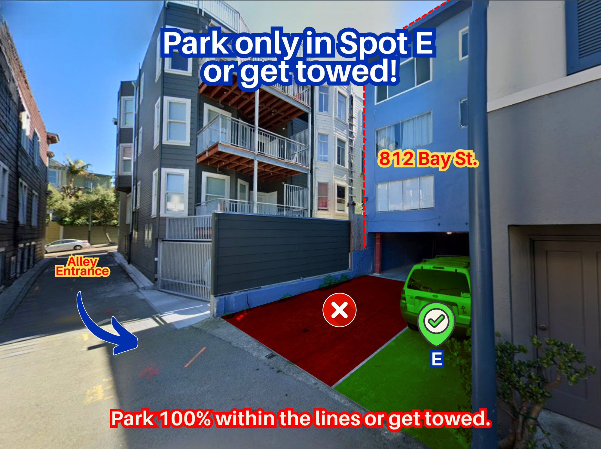 Photo of 812 Bay St. - Spot E Only