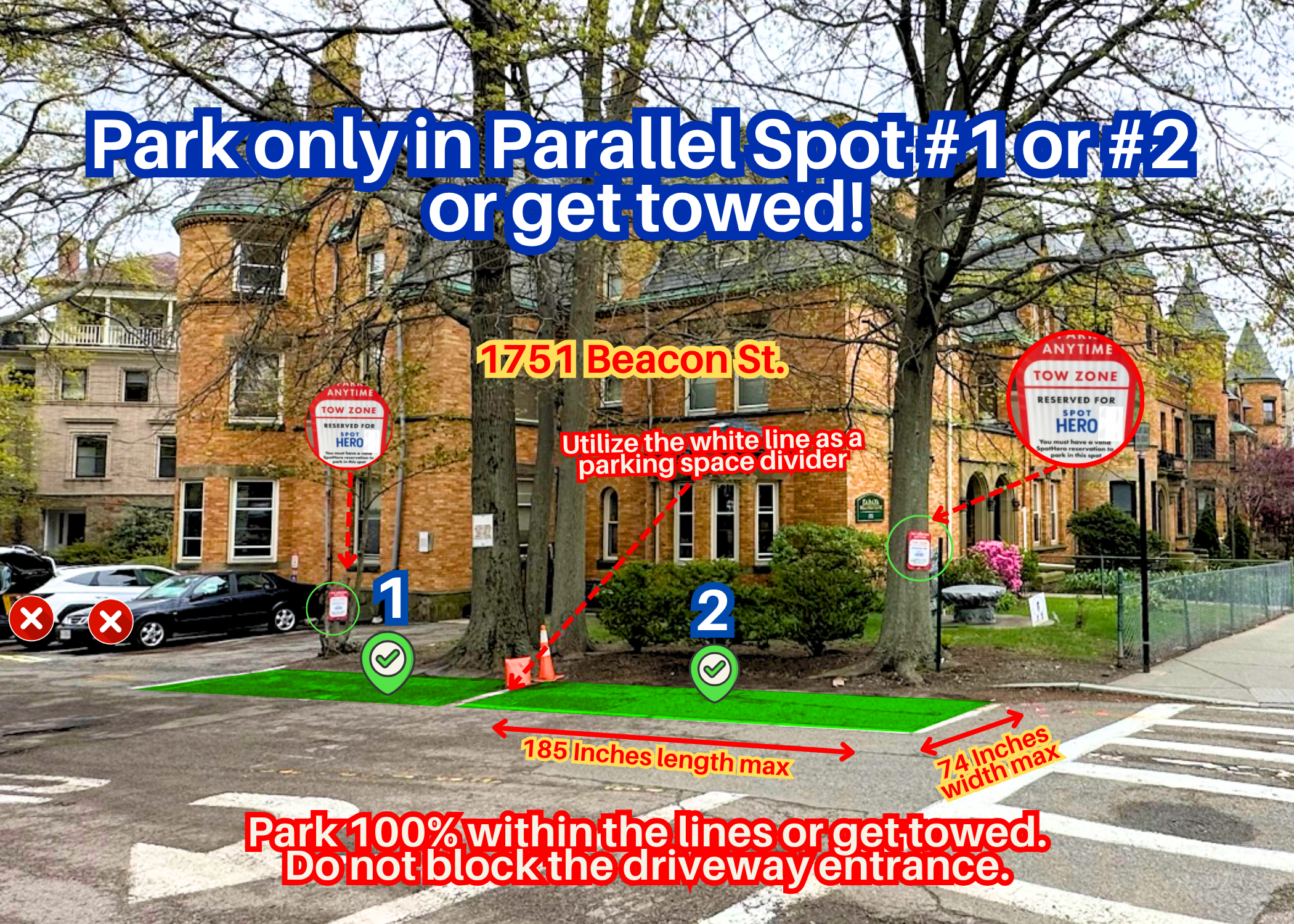 Photo of 1751 Beacon St.- Parallel Spot #1 or 2