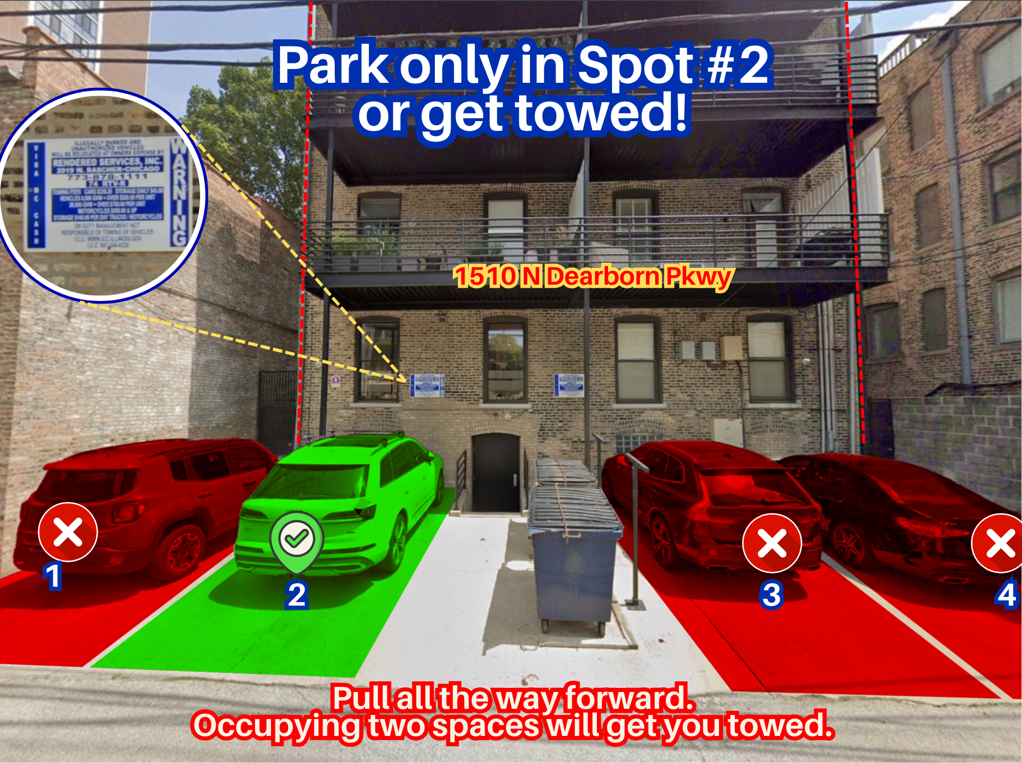 Photo of 1510 N Dearborn Pkwy. - Spot #2 Only