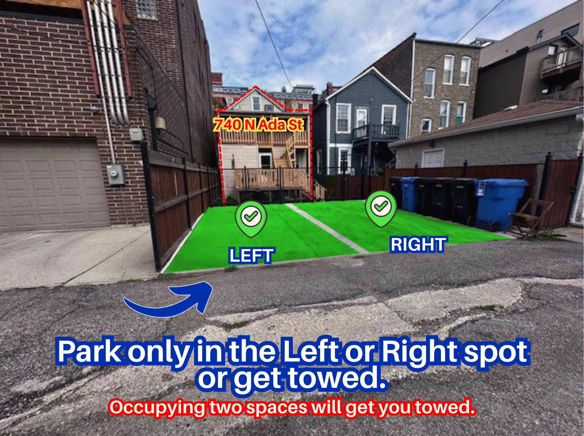 Photo of 740 N Ada St. - Left and Right Spot