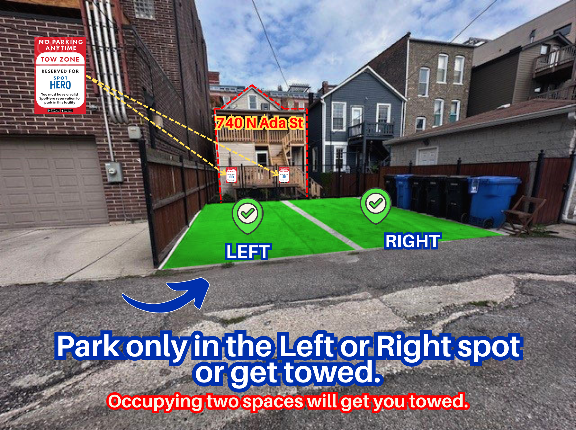 Photo of 740 N Ada St. - Left and Right Spot