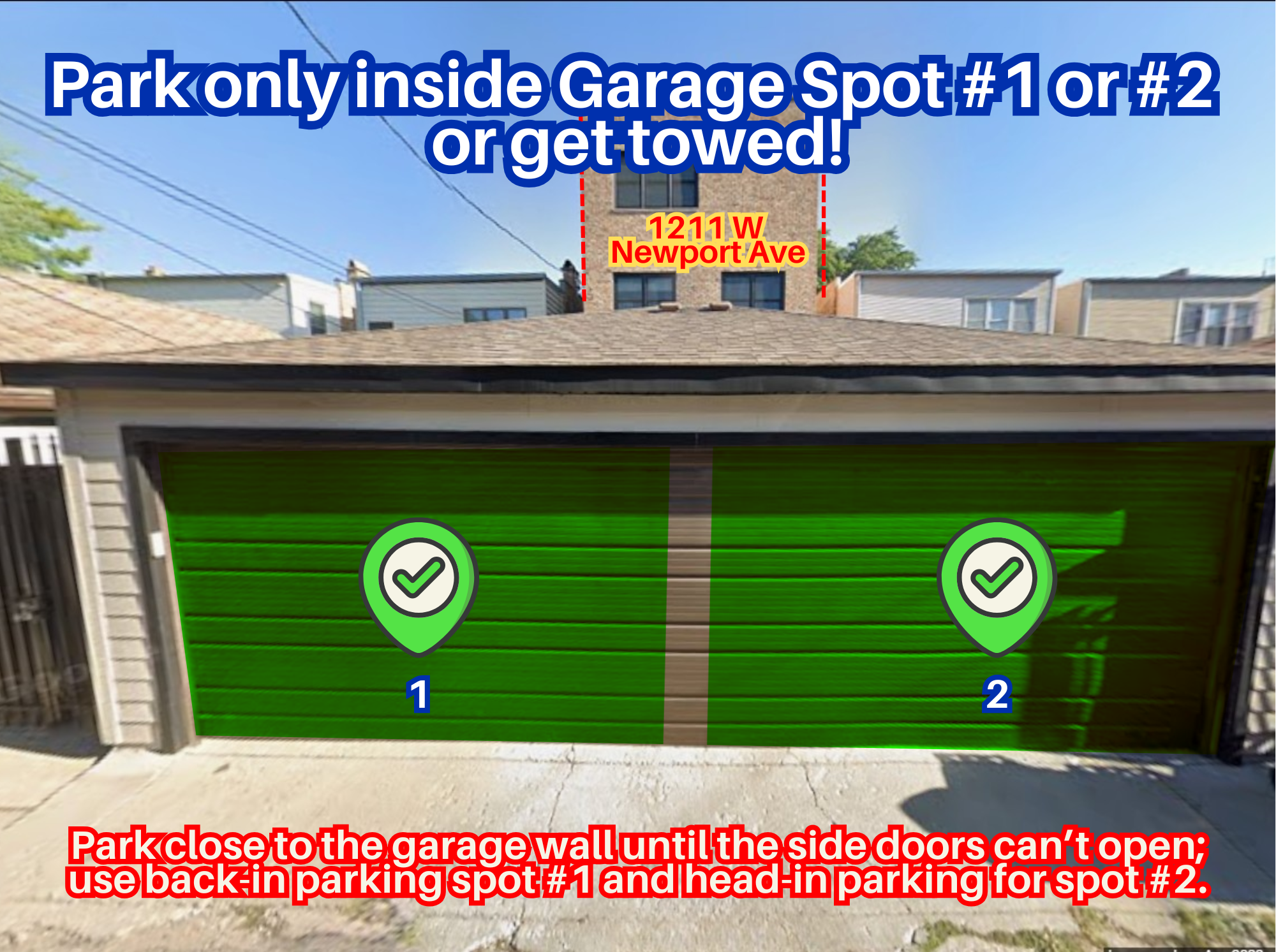Photo of 1211 W Newport Ave. - Garage Spot #1 or #2