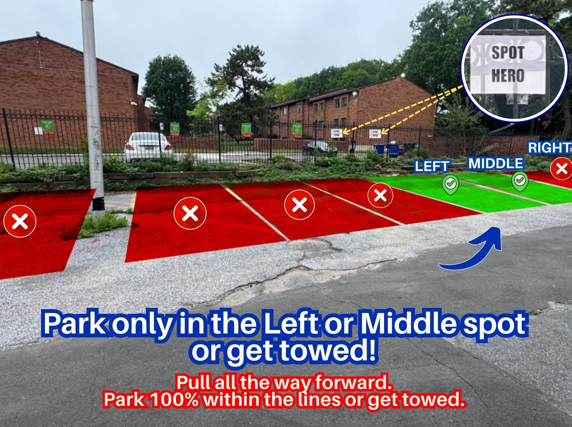 Photo of 600 W Franklin St. - Left or Middle Spot Only
