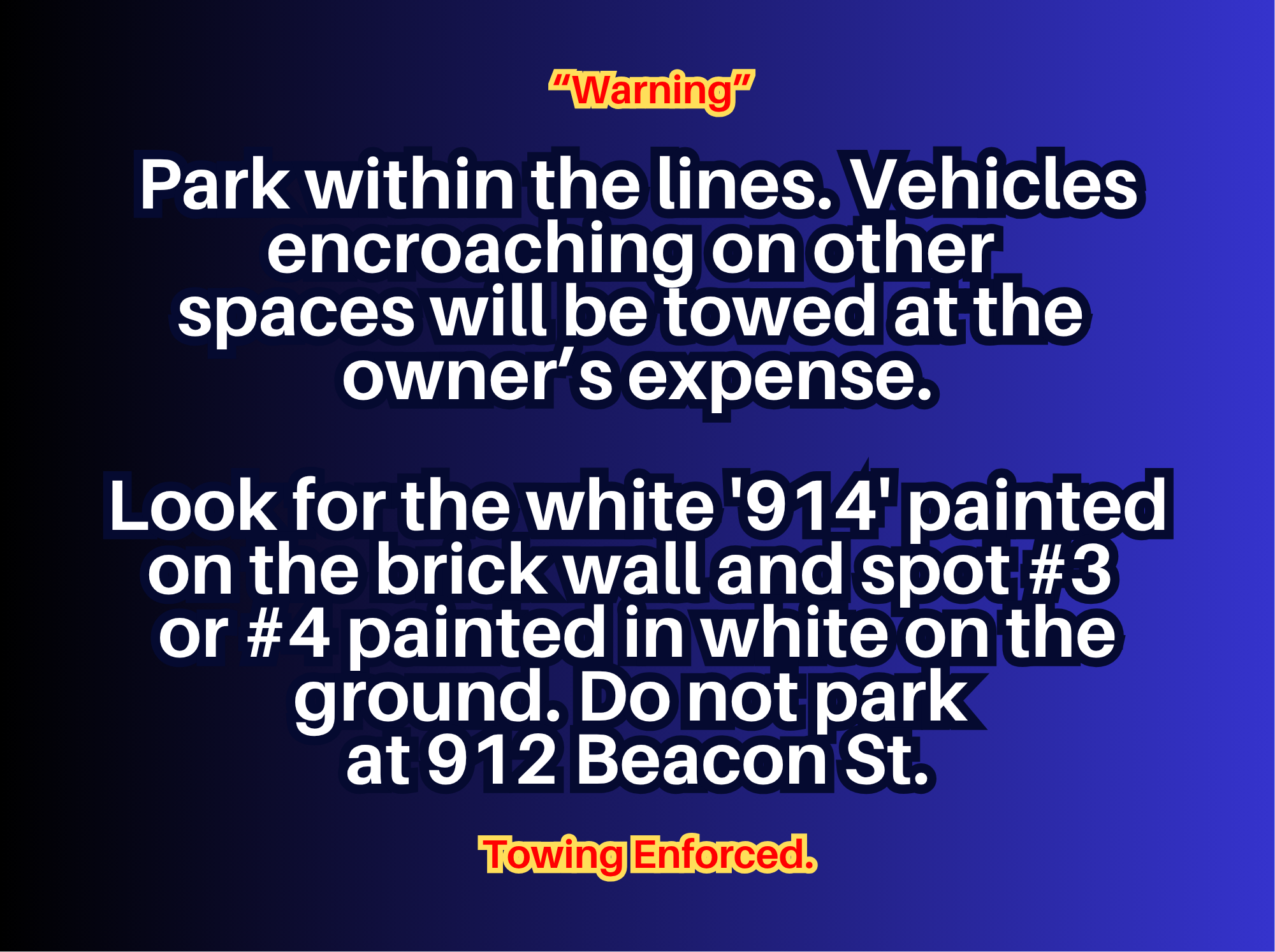 Photo of 914 Beacon St. - Spot #3 or #4 Only