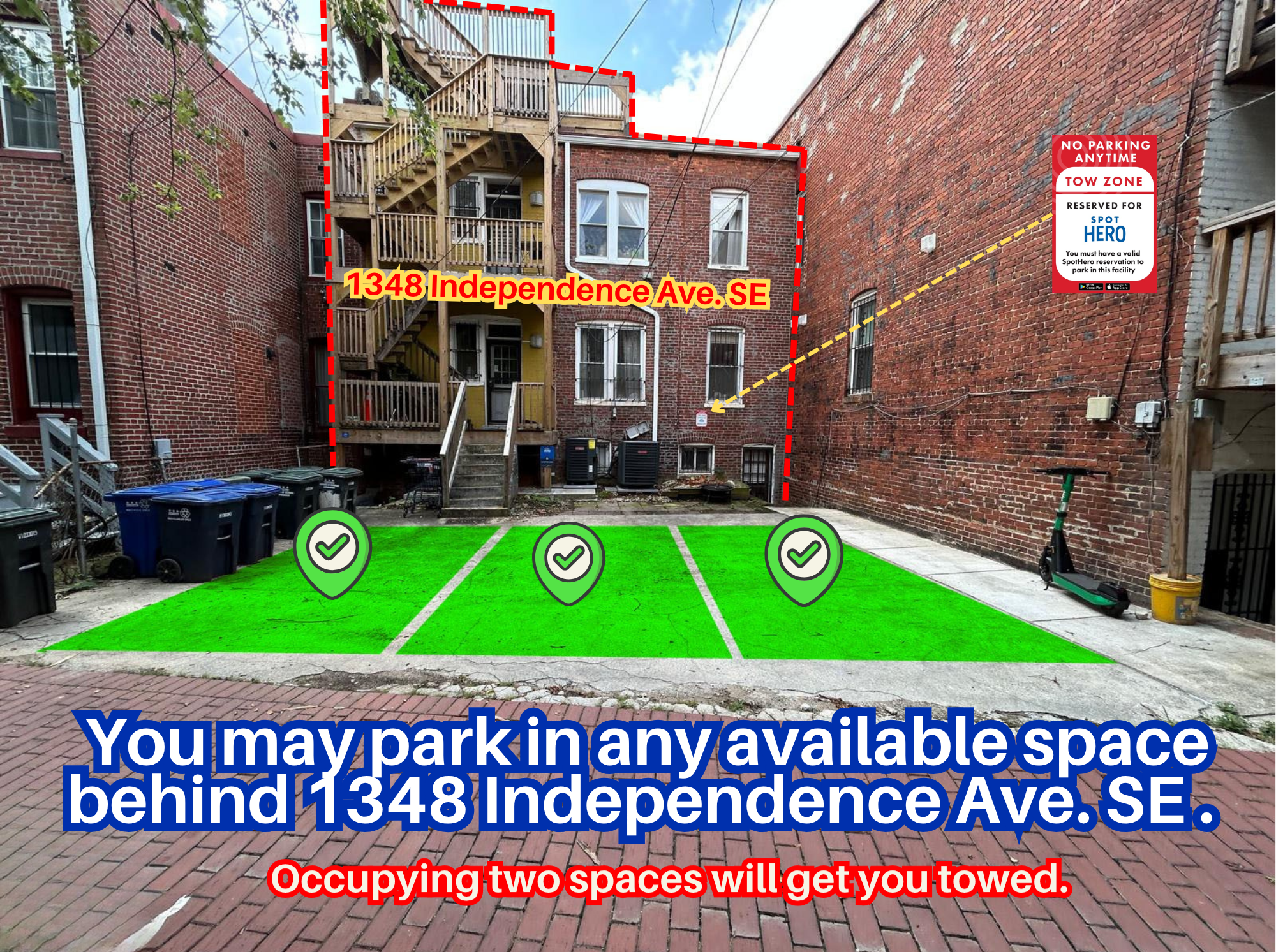 Photo of 1348 Independence Ave. SE - Alley Spot