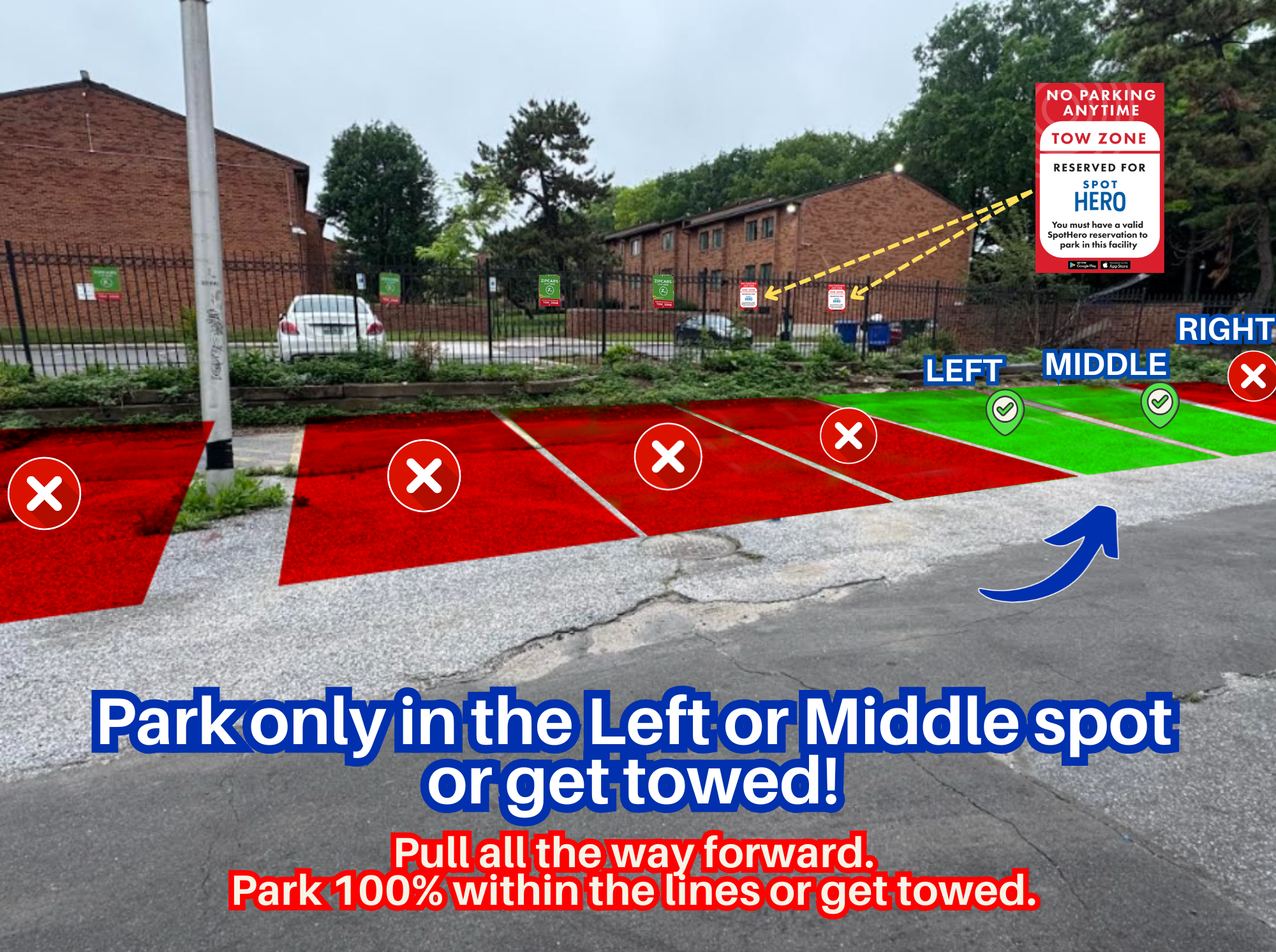 Photo of 600 W Franklin St. - Left or Middle Spot Only