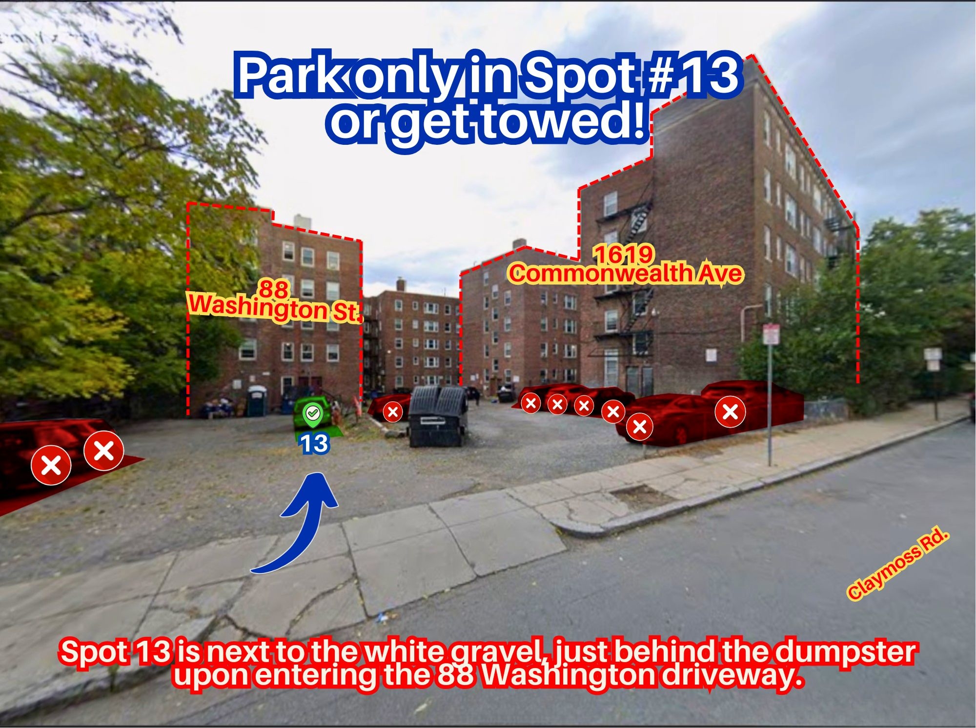 Photo of 88 Washington St. - Spot #13 Only