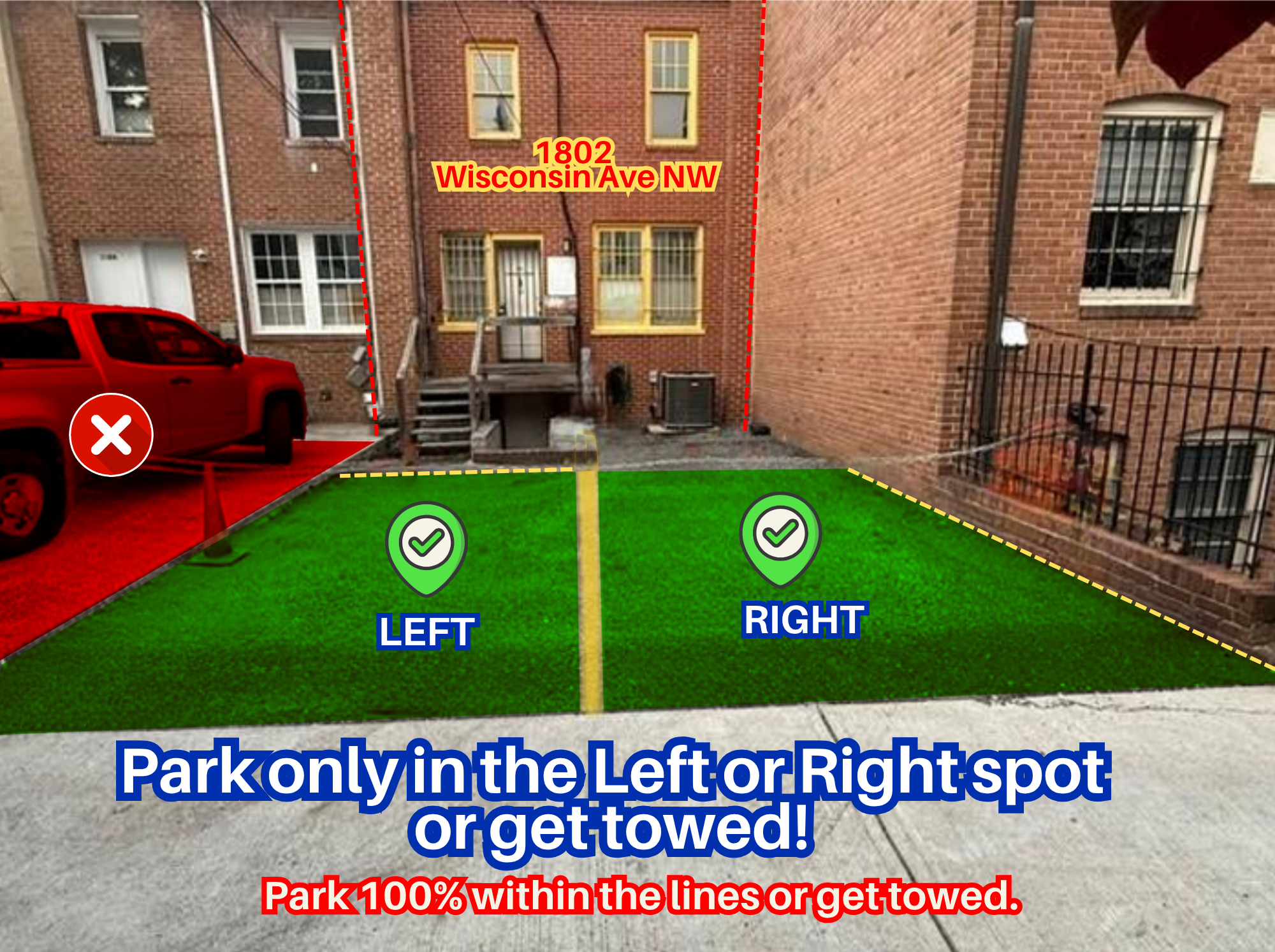Photo of 1802 Wisconsin Ave. NW - Left or Right Spot Only