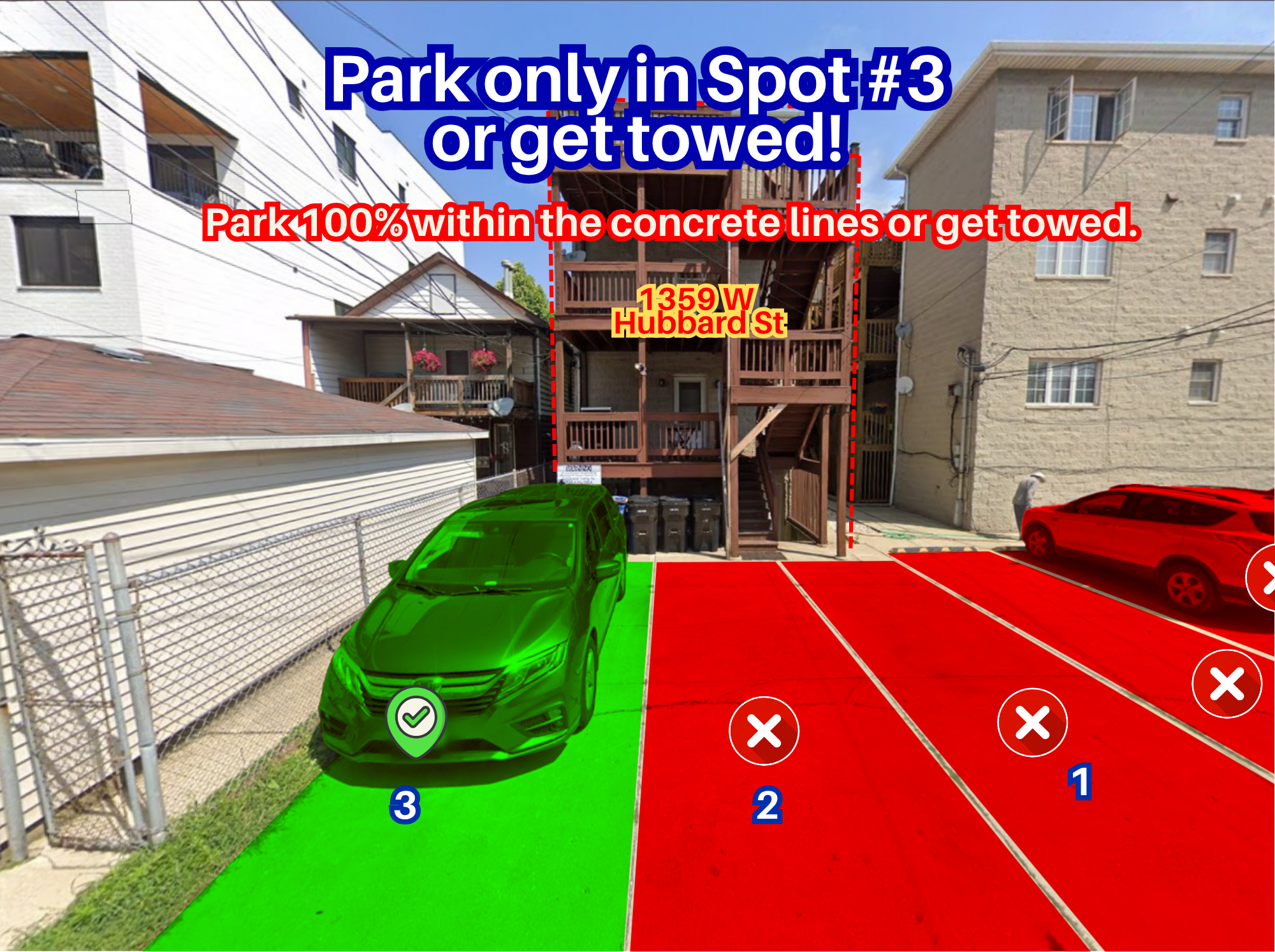 Photo of 1359 W Hubbard St. - Spot #3 Only