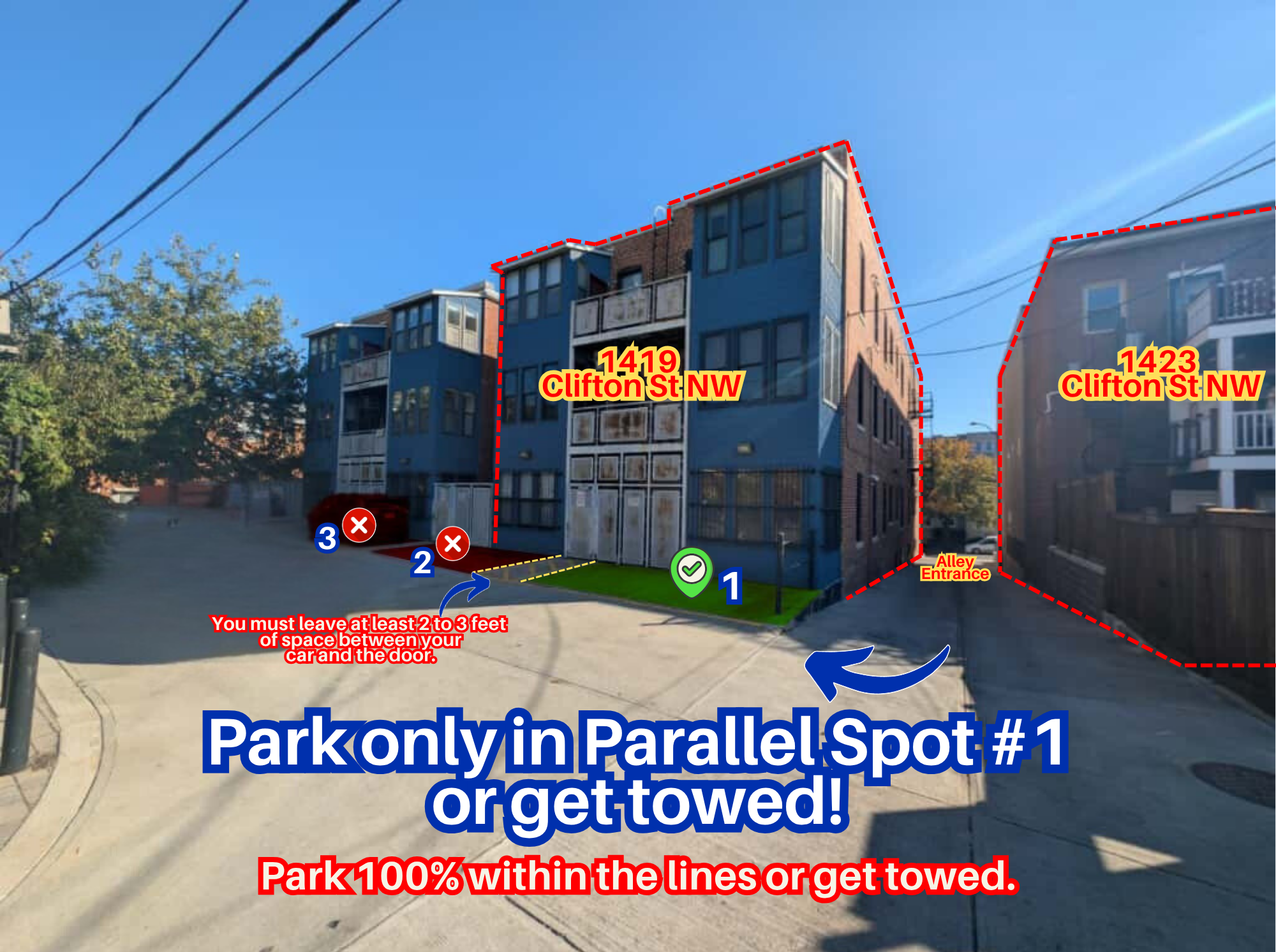 Photo of 1419 Clifton St. NW - Parallel Spot #1 Only
