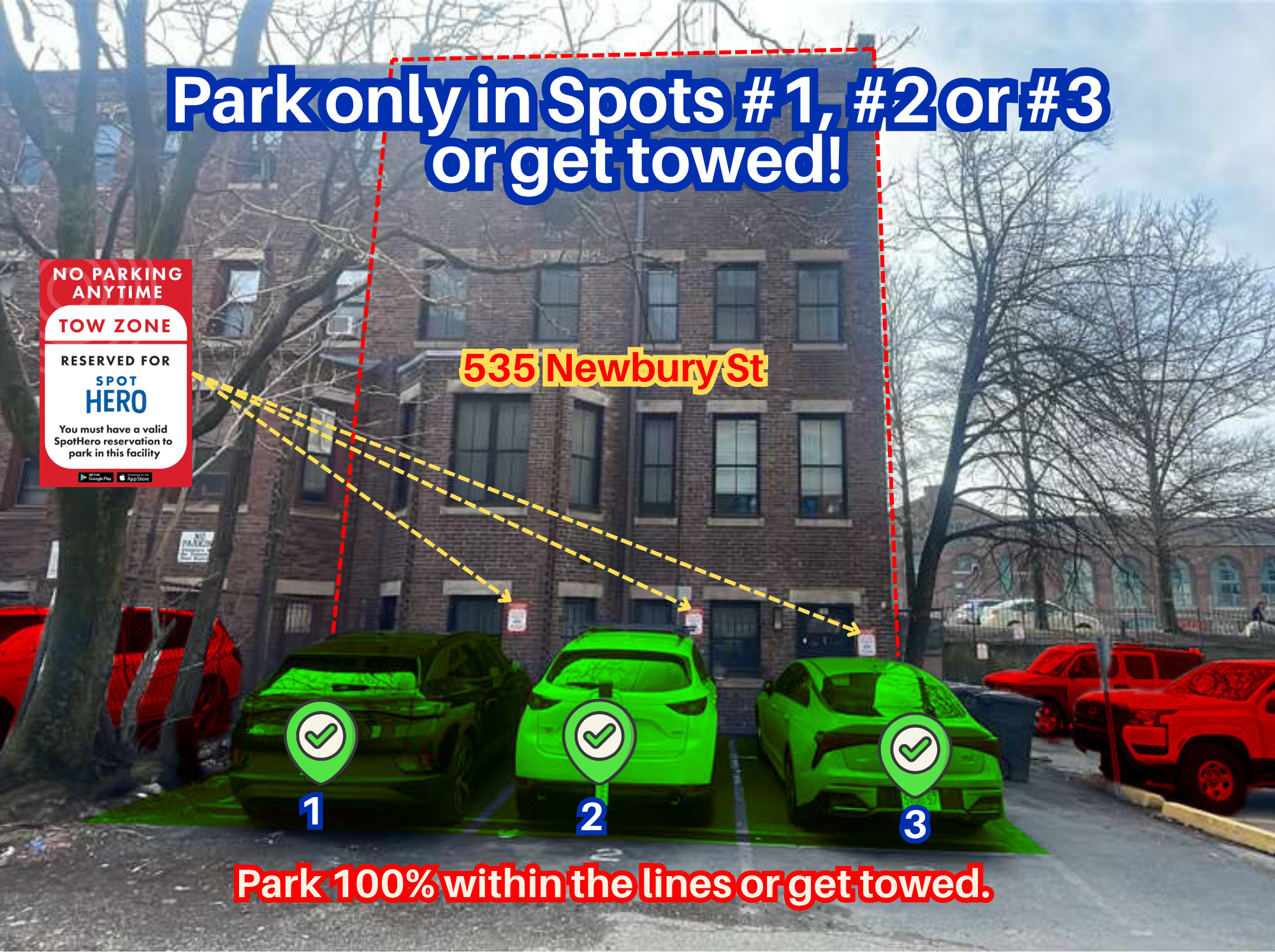 Photo of 535 Newbury St. - Spots #1, 2 or 3 Only