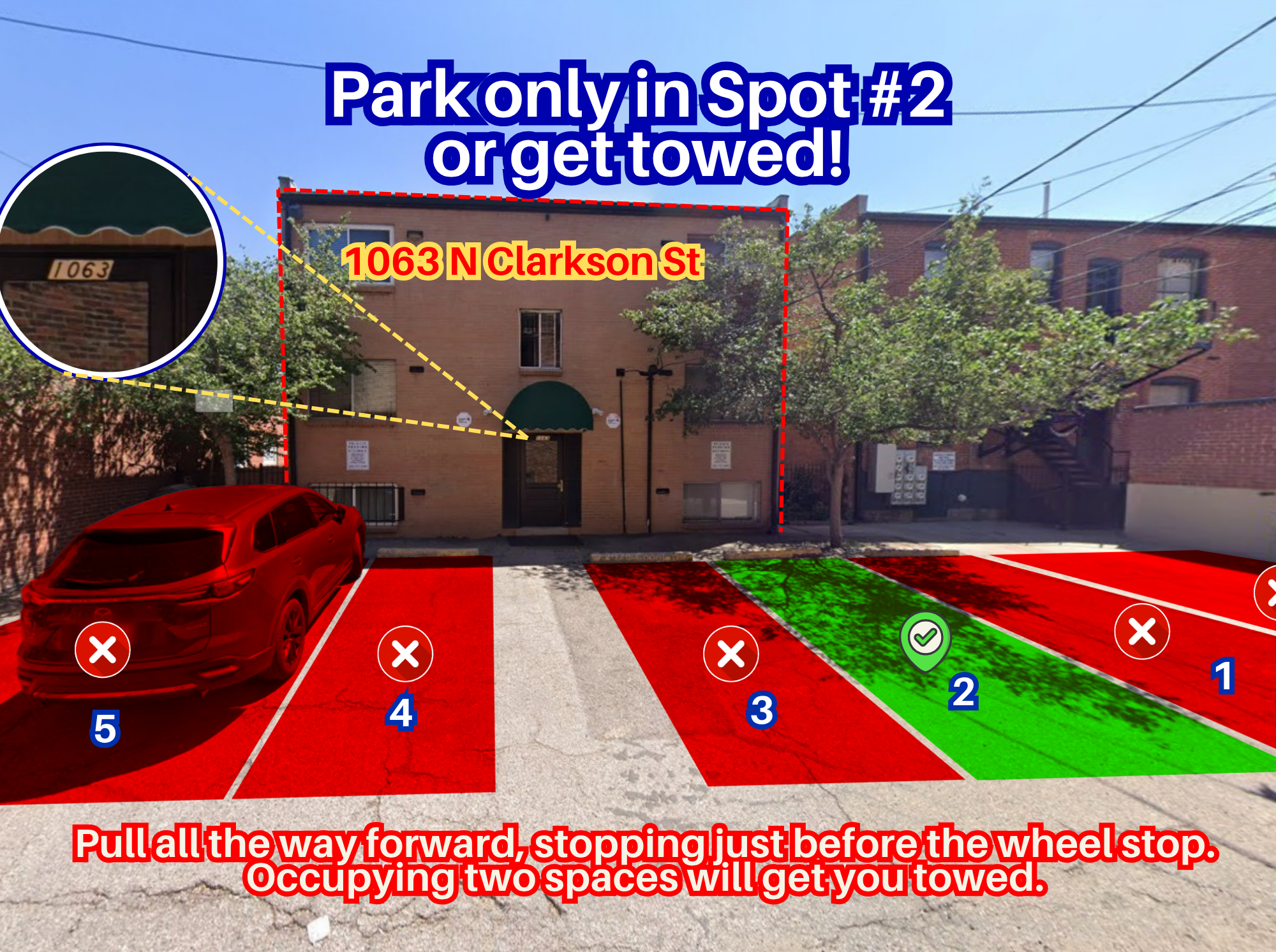 Photo of 1063 N Clarkson St. - Spot #2 Only