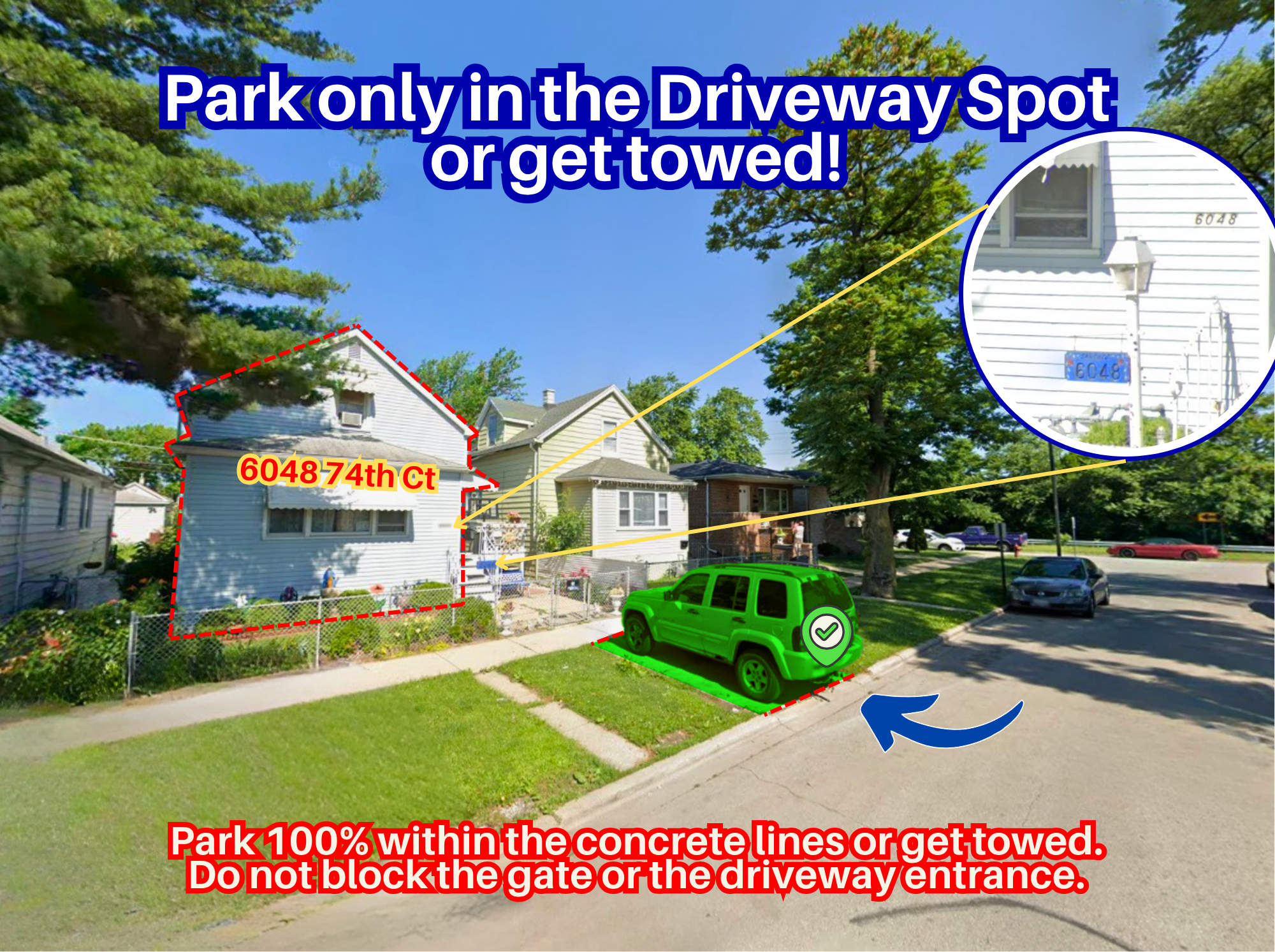 Photo of 6048 74th Ct. - Driveway Spot