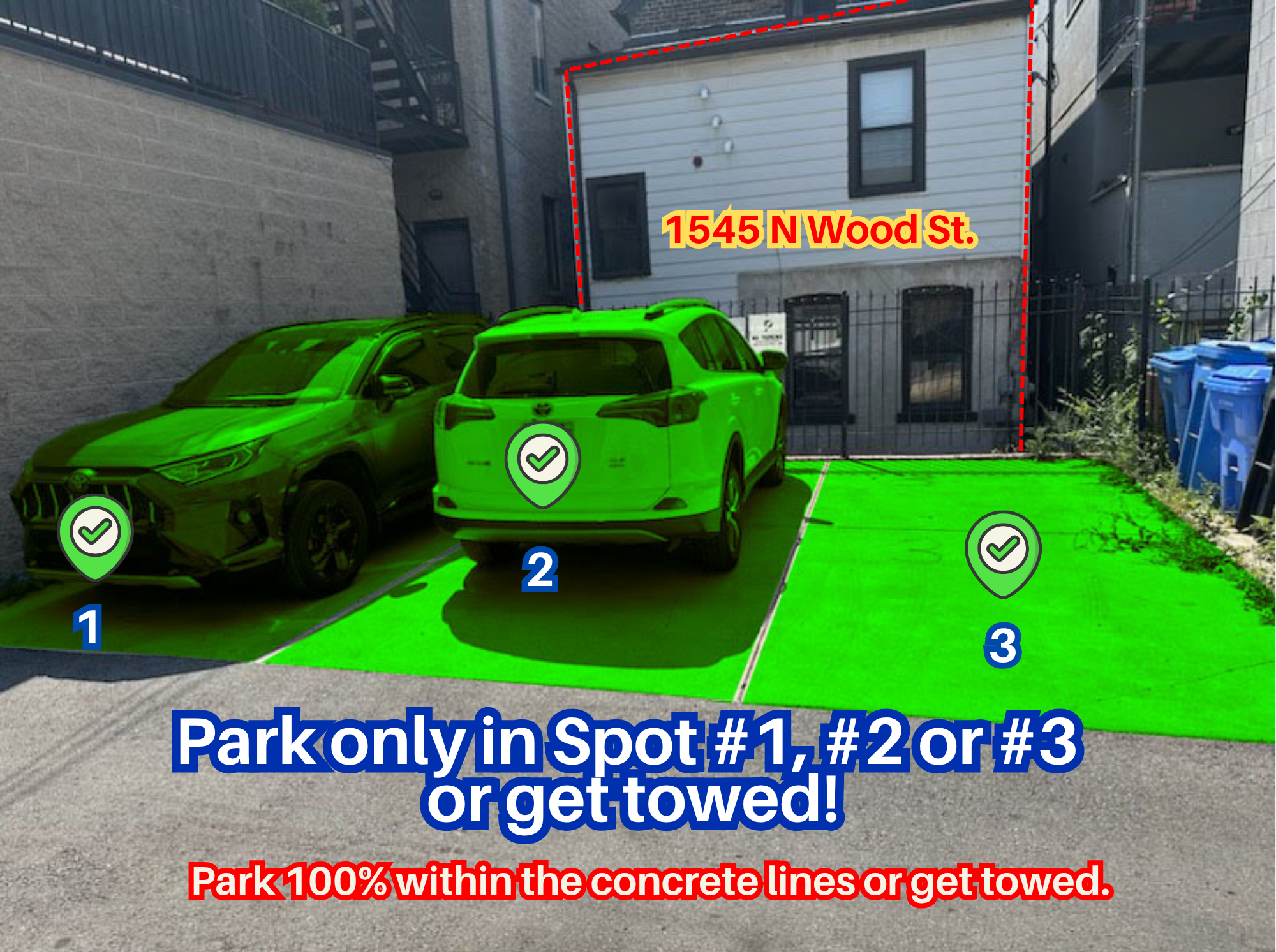 Photo of 1545 N Wood St. - Spots #1, #2 or #3