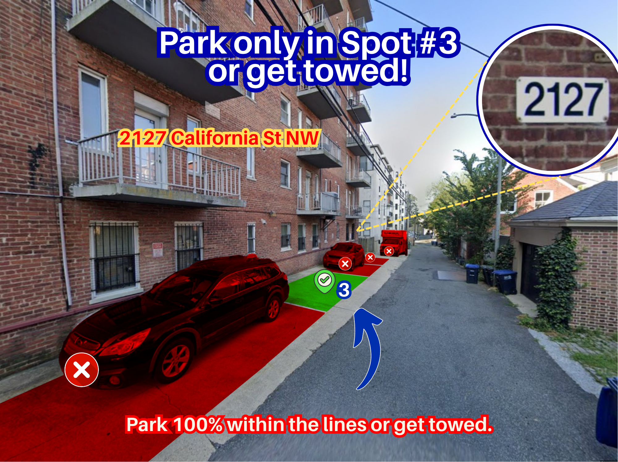 Photo of 2127 California St. NW - Parallel Spot #3 Only