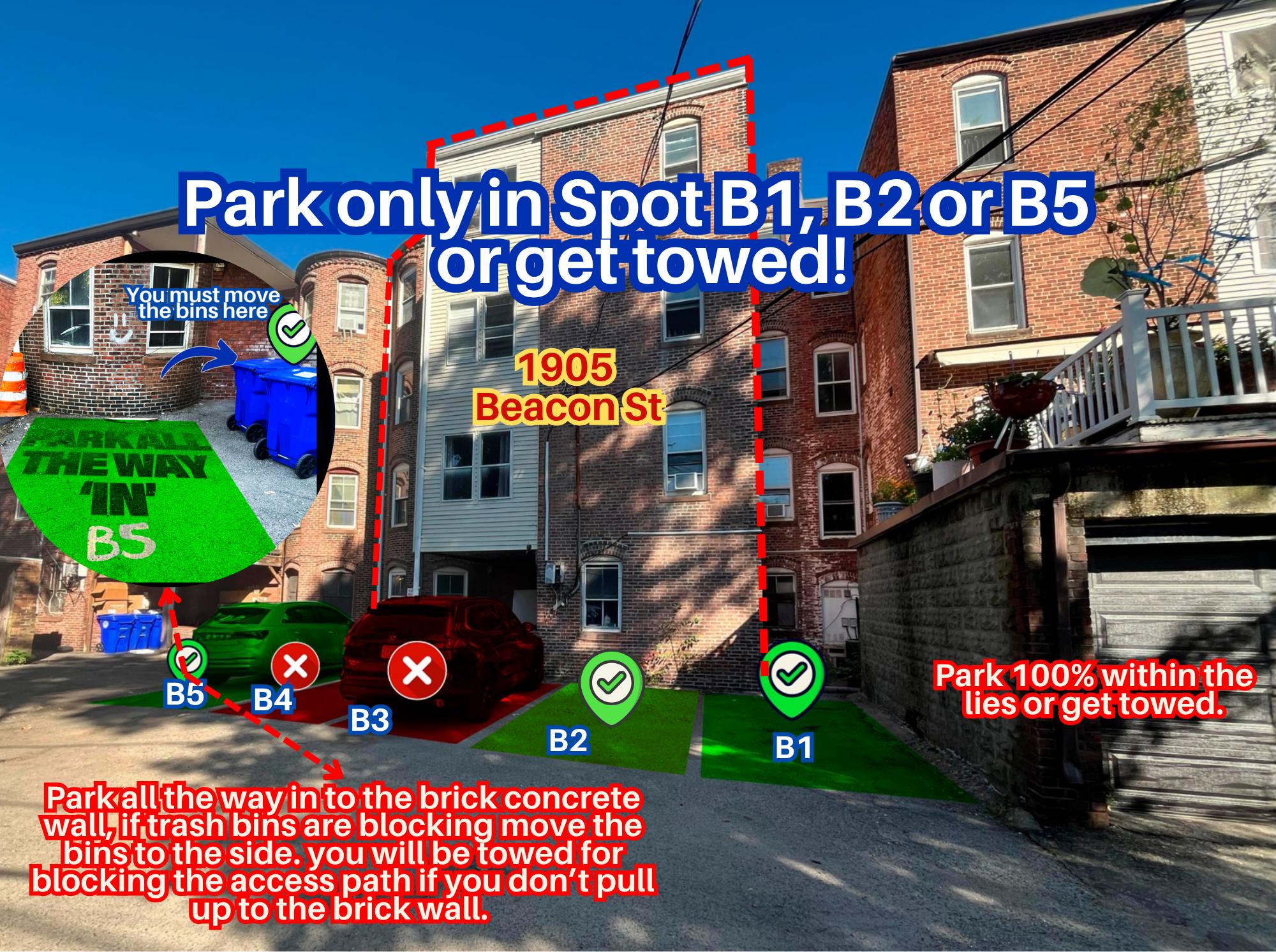 Photo of 1905 Beacon St. - Spots B1, B2 or B5 Only