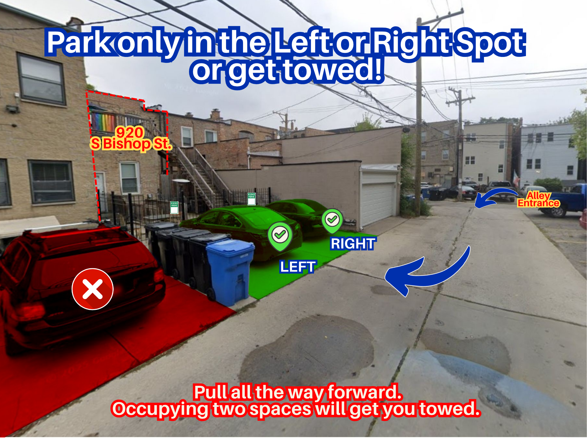 Photo of 920 S Bishop St. - Left or Right Spot Only
