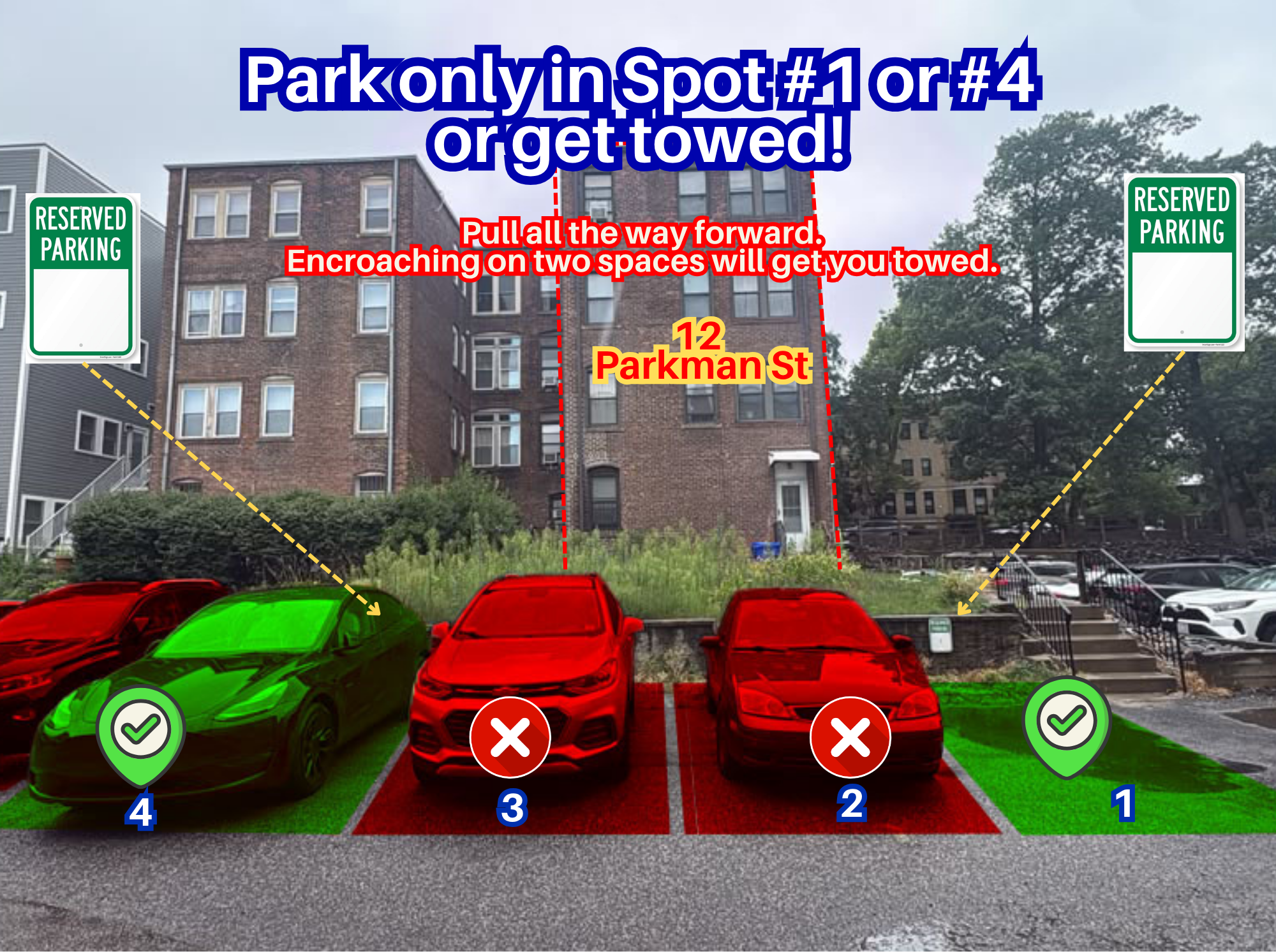 Photo of 12 Parkman St. - Spot #1 or #4 Only