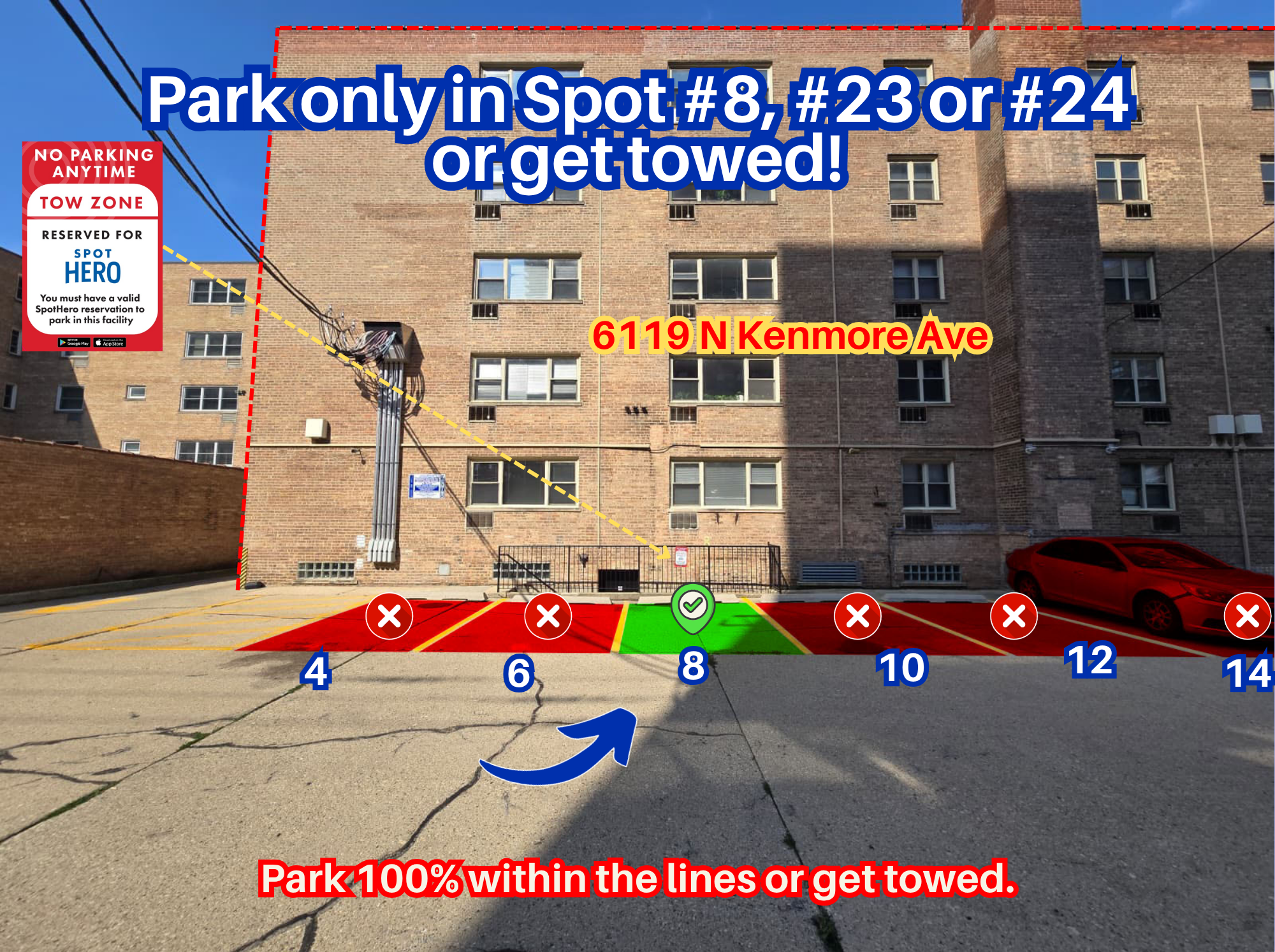 Photo of 6119 N Kenmore Ave. - Spots #8, #23 or #24 Only