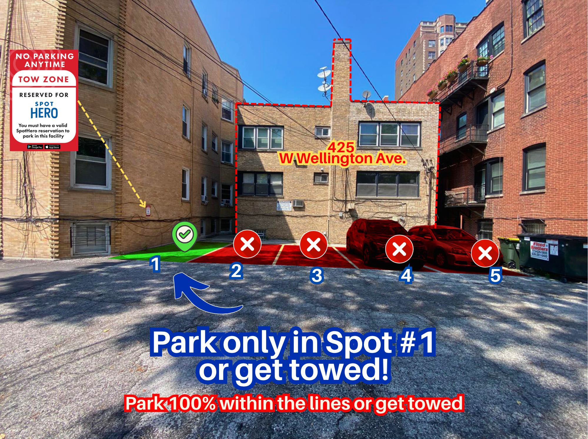 Photo of 425 W Wellington Ave. - Spot #1 Only