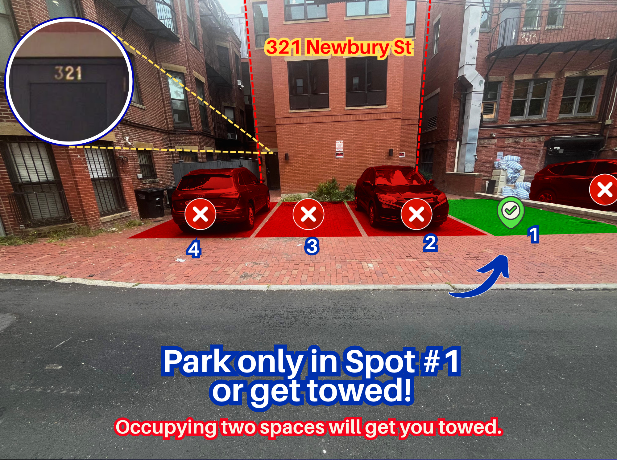 Photo of 321 Newbury St. - Spot #1 Only