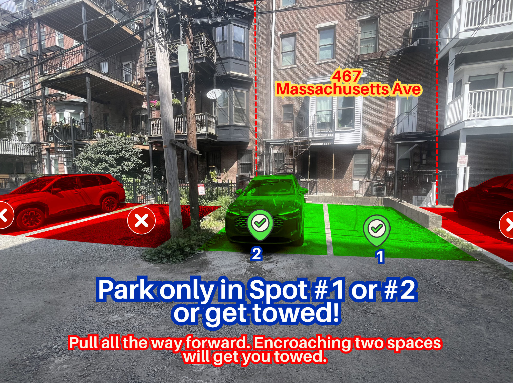 Photo of 467 Massachusetts Ave. - Spot #1 or #2 Only