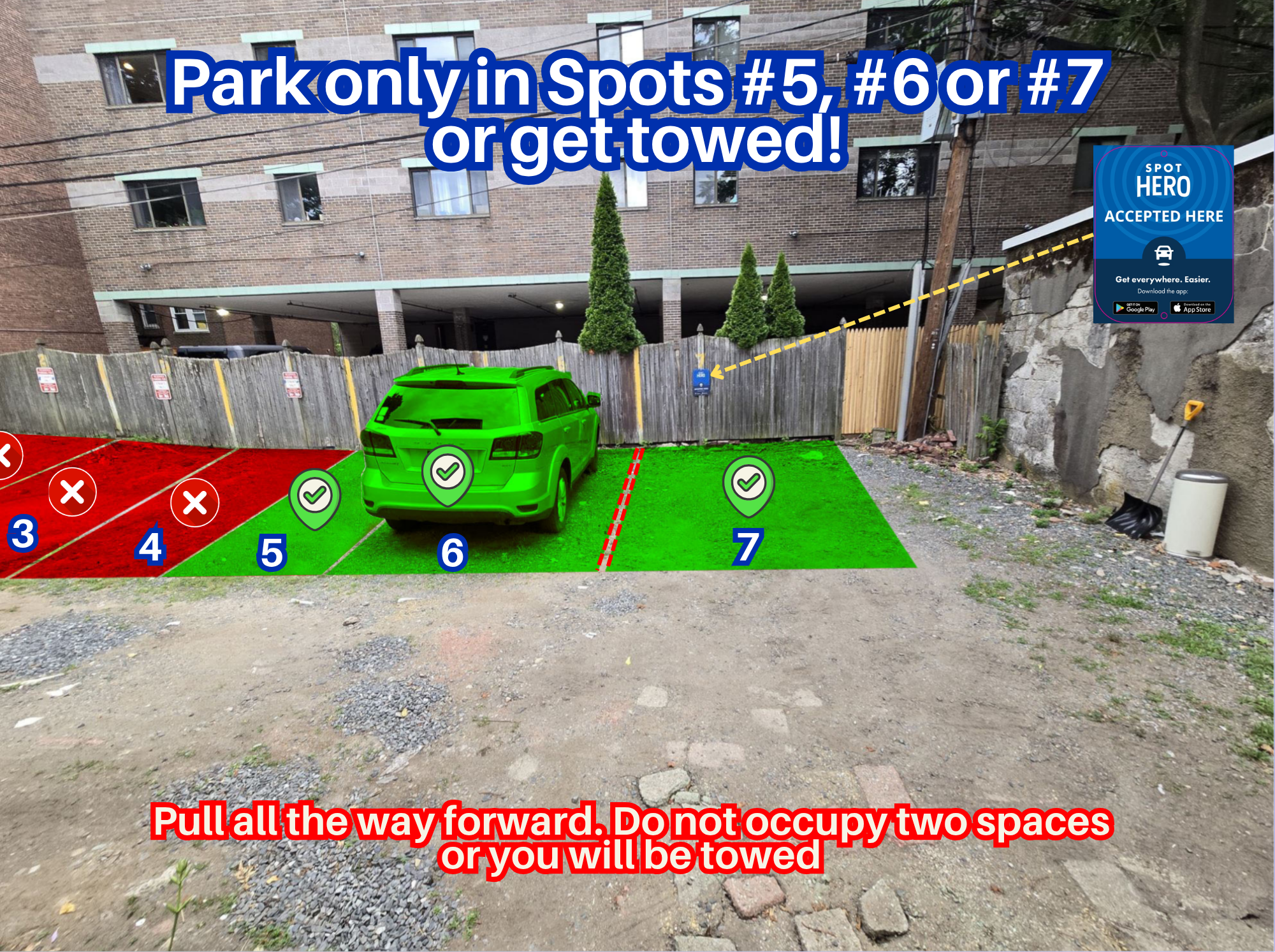Photo of 148 Strathmore Rd. - Spots #5, #6 or #7 Only