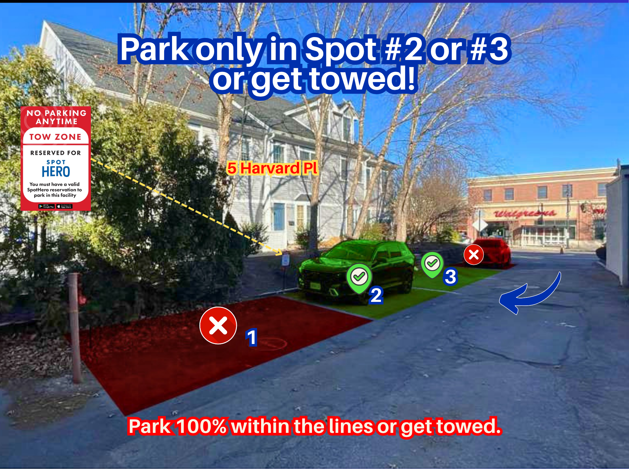 Photo of 4 Harvard Pl - Parallel Parking - Spot #2 or #3 Only