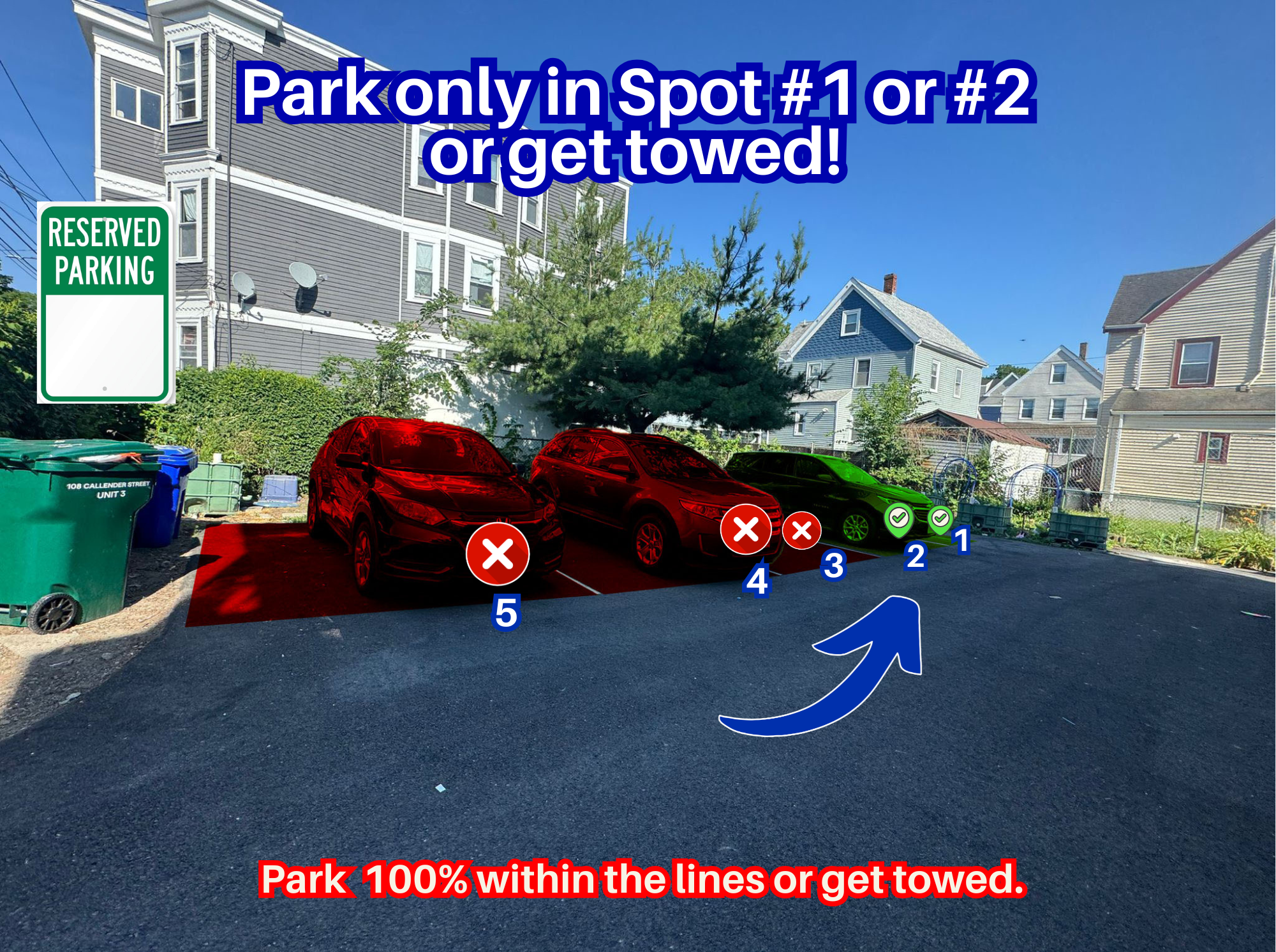 Photo of 108 Callender St. - Spots #1 or #2 Only